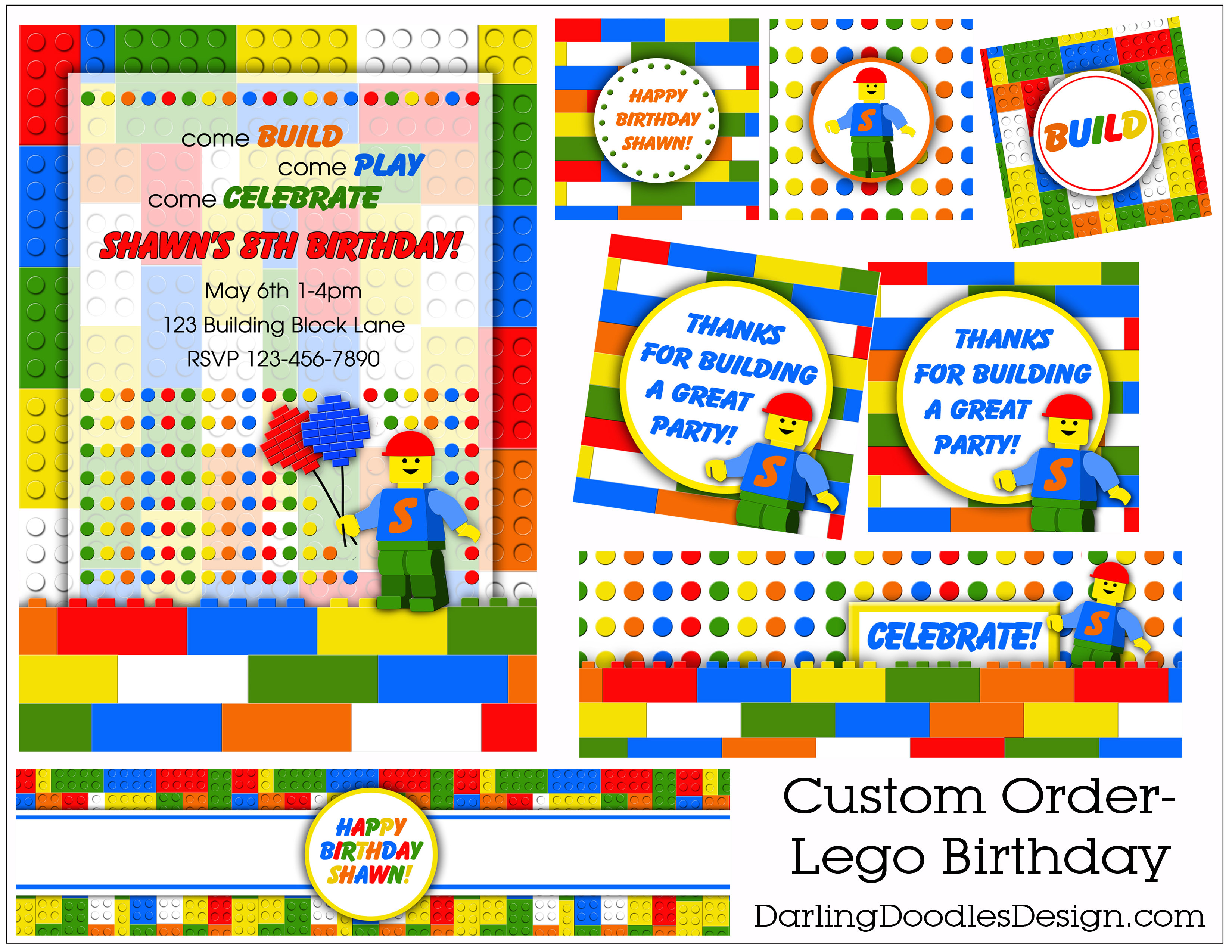 6 Best Images Of LEGO Birthday Printables Free LEGO Birthday Party 