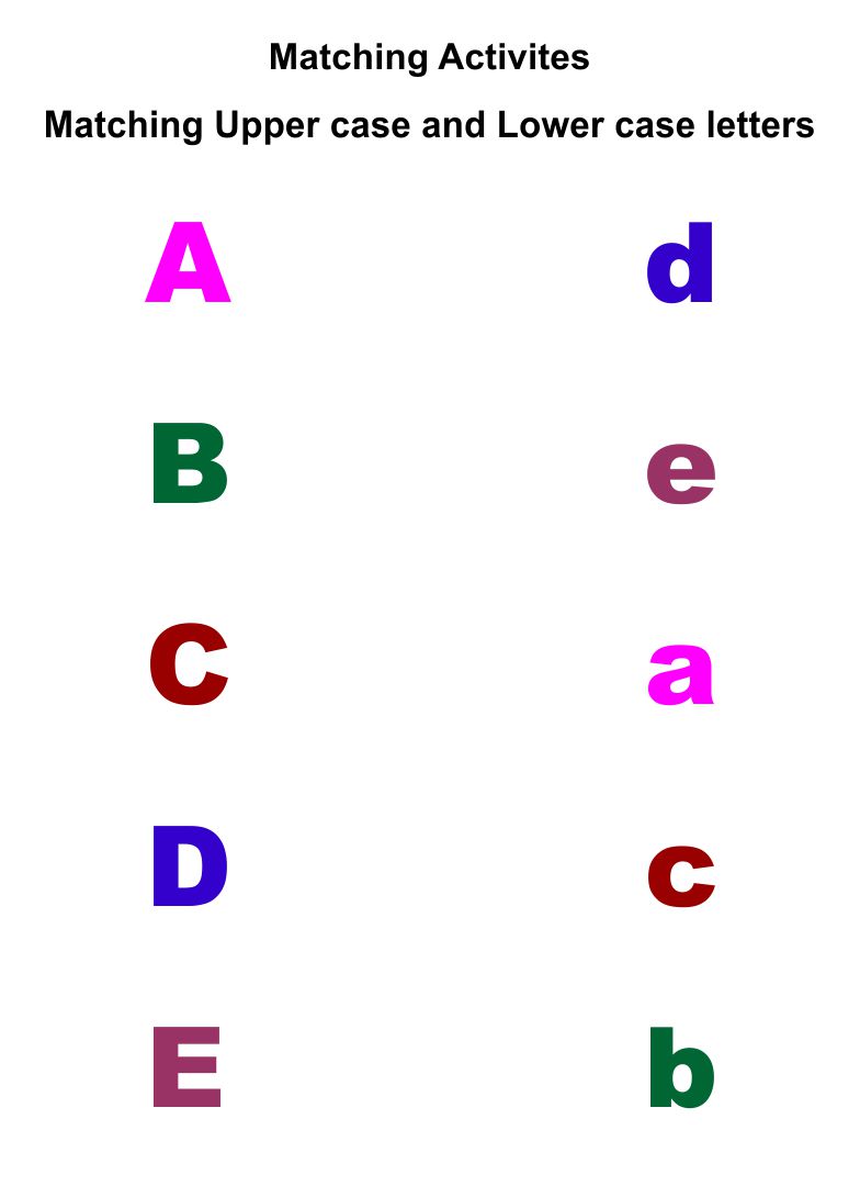Free Letter Matching Printables