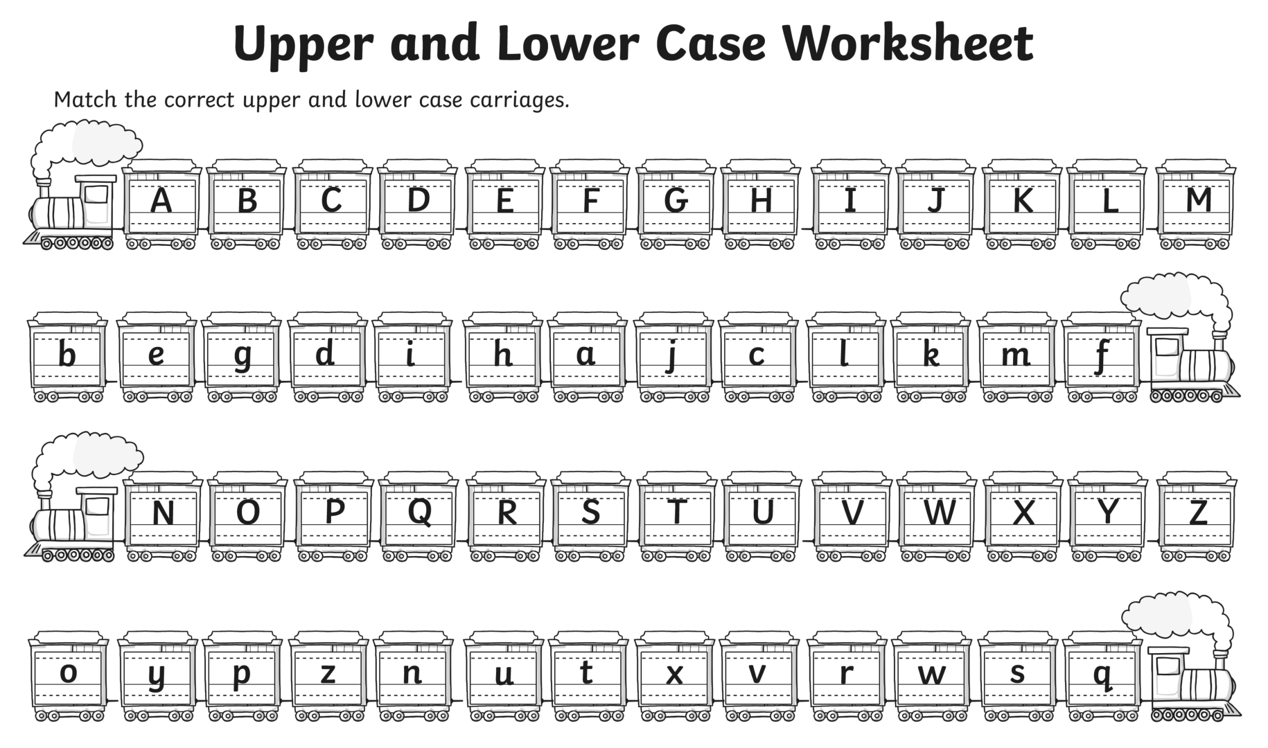 7 Best Images Of Alphabet Matching Printable Worksheets Alphabet 