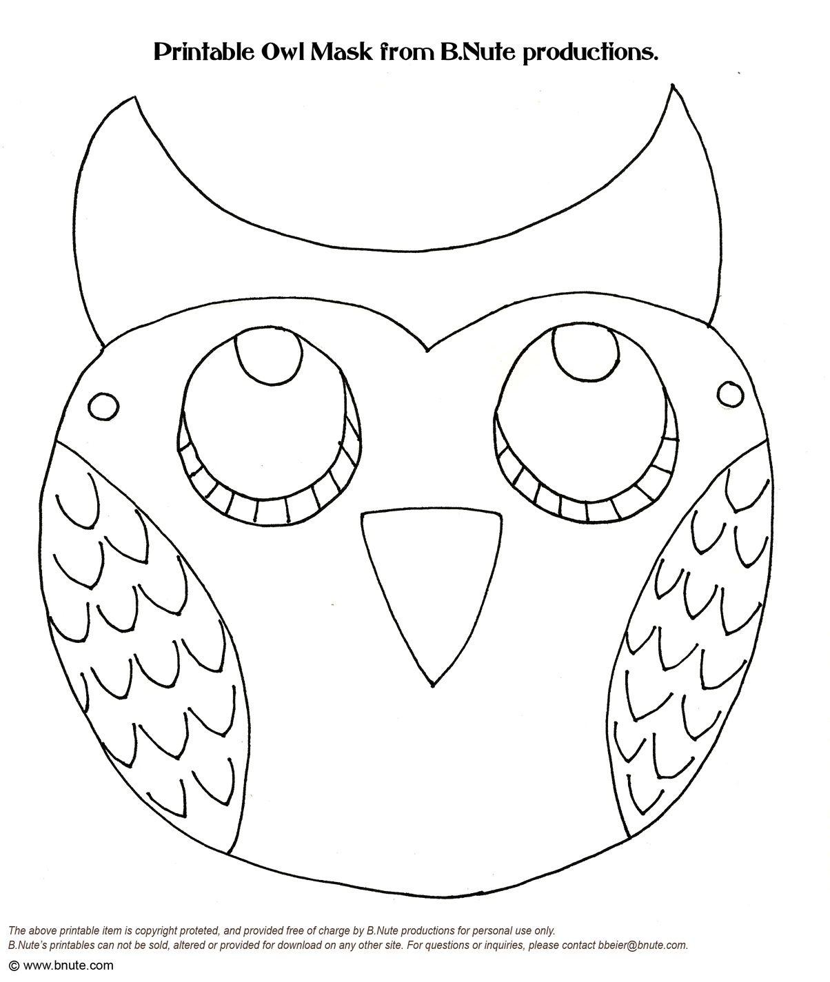 Free Printable Animal Masks Template - Printable Templates Free