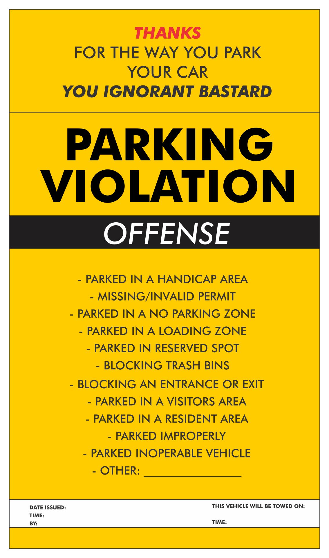 5 Best Images of Free Printable Violation Tickets - Printable Fake Parking Ticket, Fake Parking ...