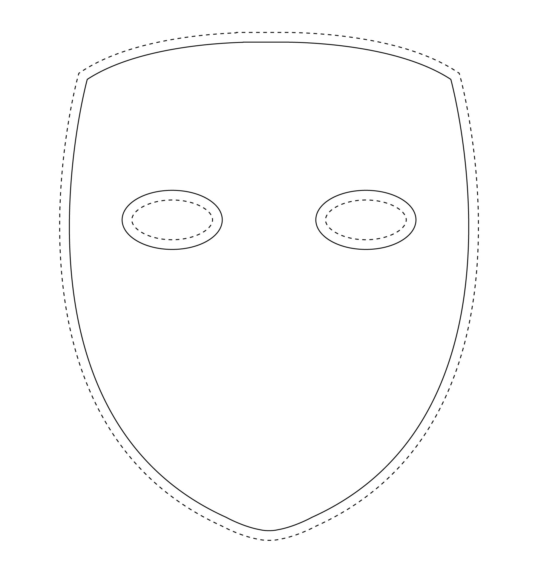 Printable Human Mask Template