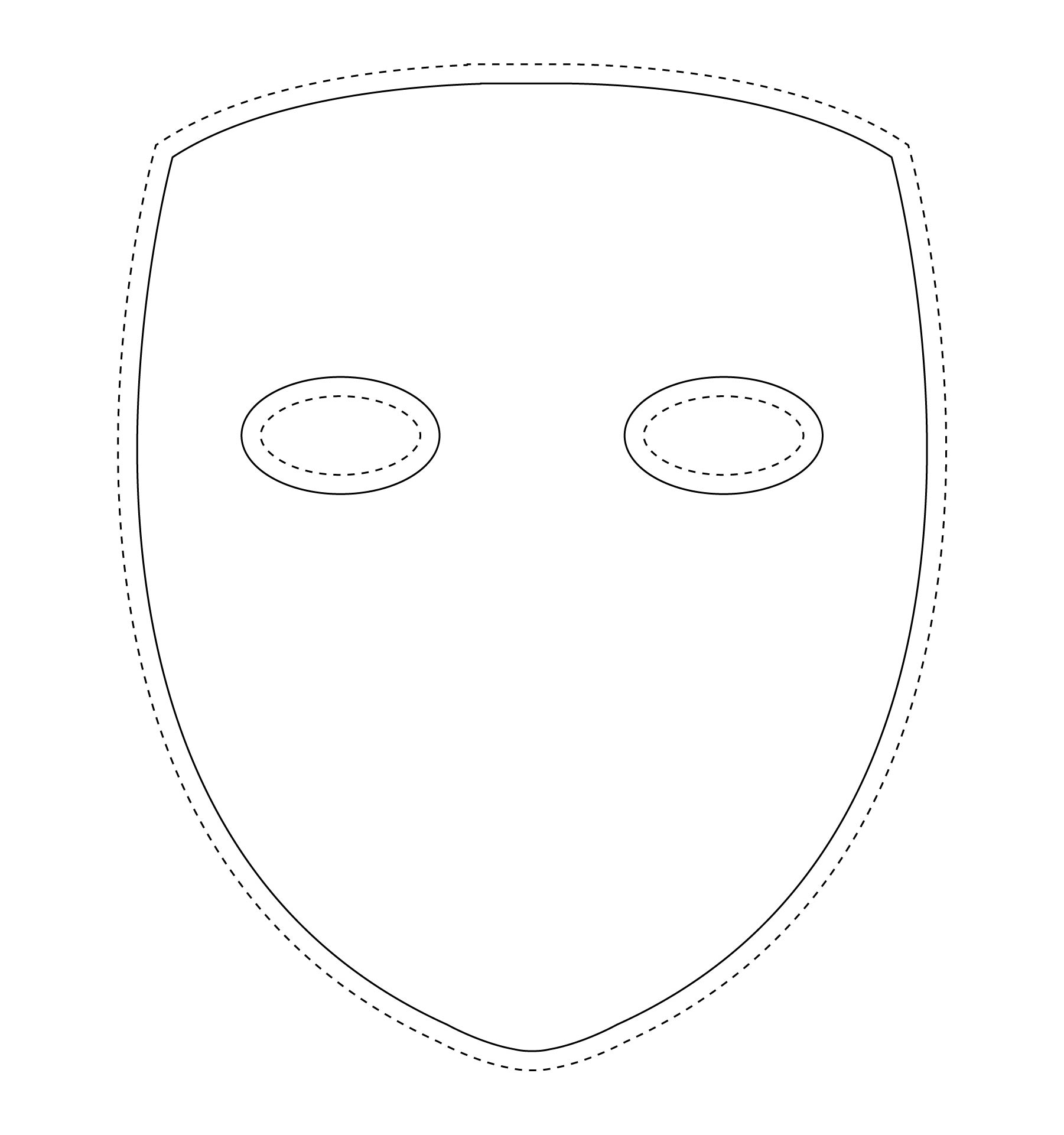 7 Best Images Of Plain Masks Templates Printables Printable Blank 