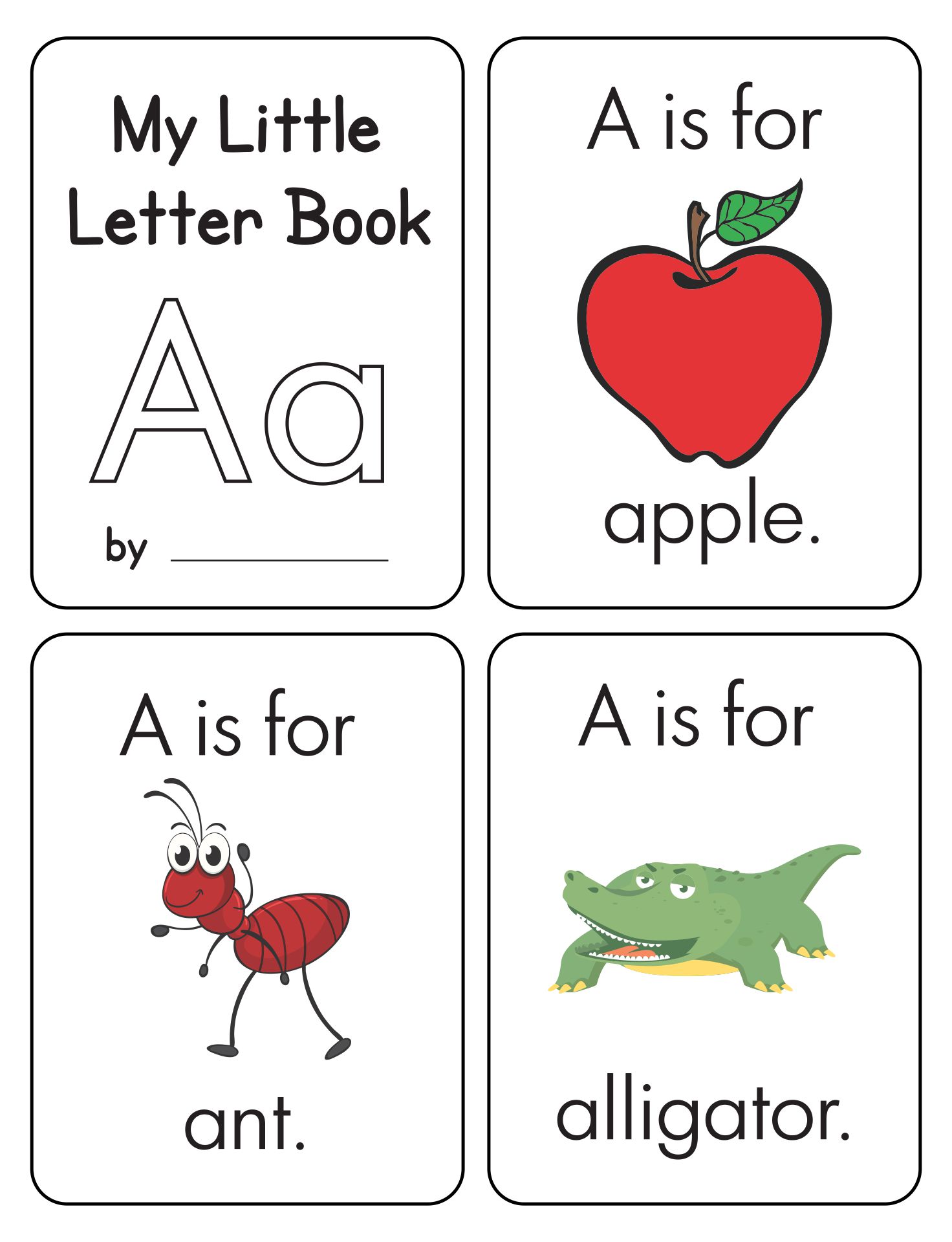 Free Printable Alphabet Letter Books