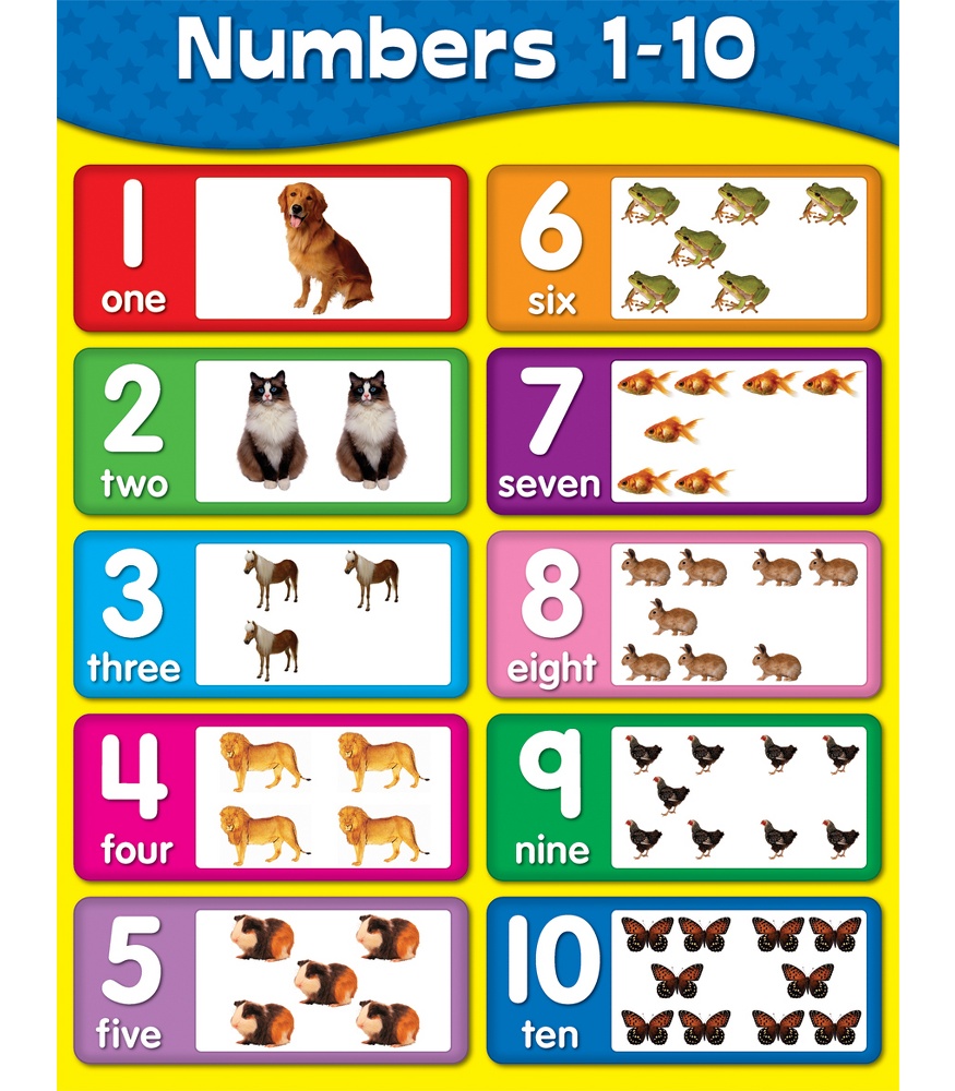 8 Best Images Of Number Chart Printable For Preschool Kindergarten Number Worksheets 1 10