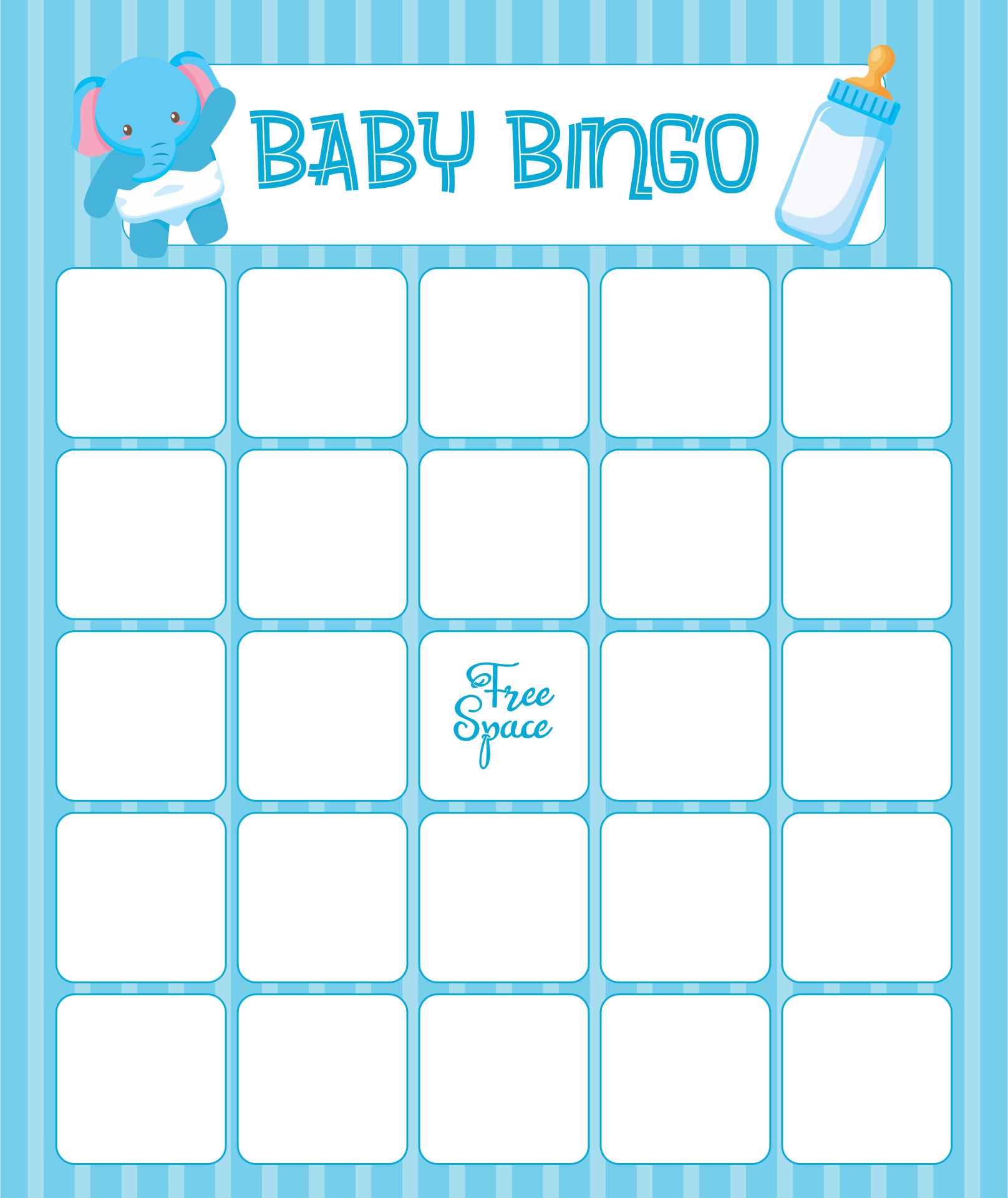 Baby Shower Bingo Printable Free Printable Blank Worl