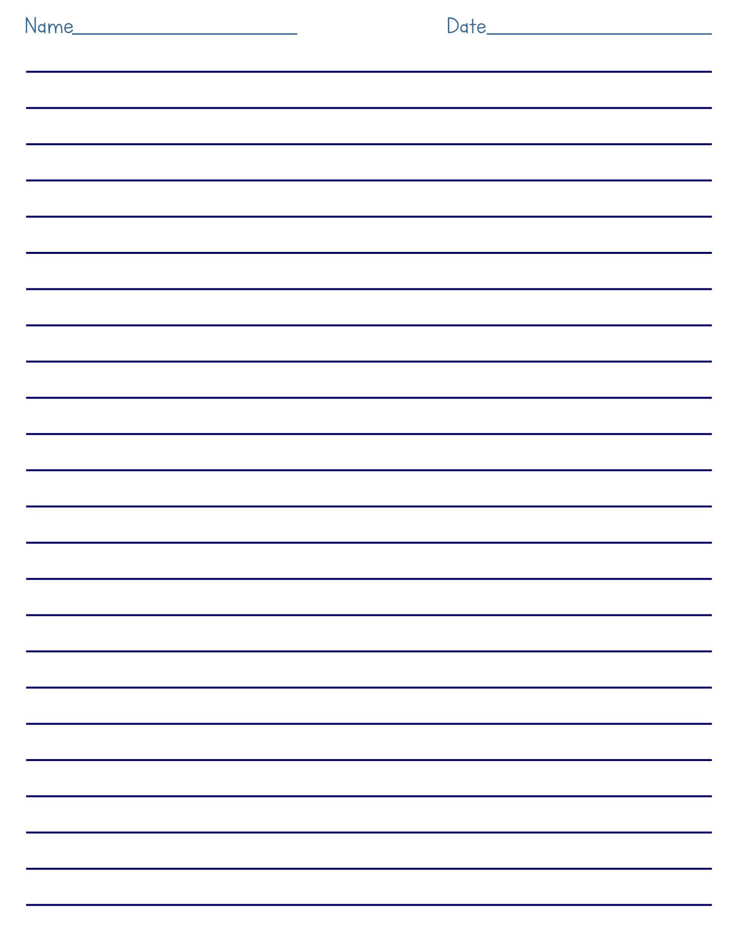 Blank Cursive Paper