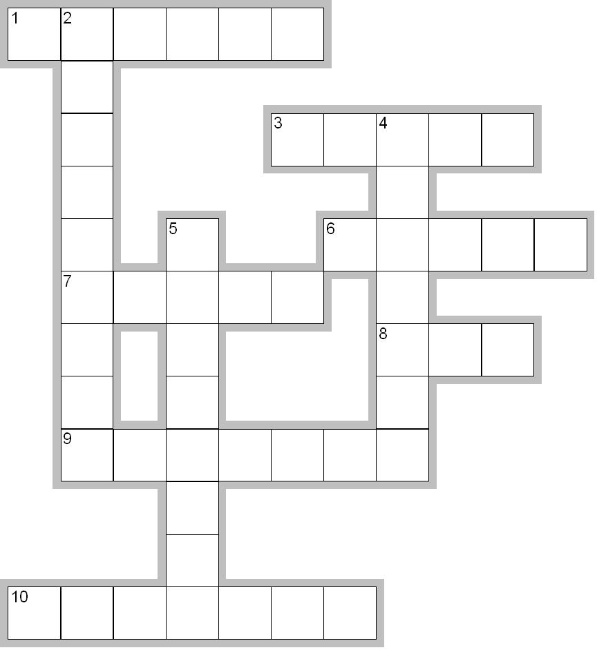 4 Best Images Of Printable Crossword Puzzle Blank Templates Free 10