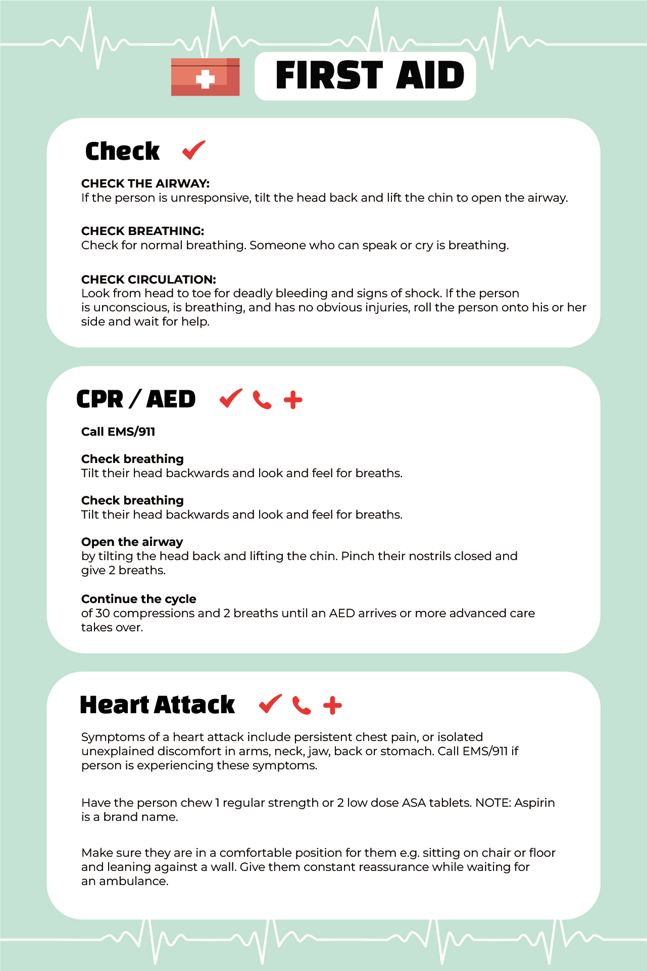 Free Printable First Aid Worksheets