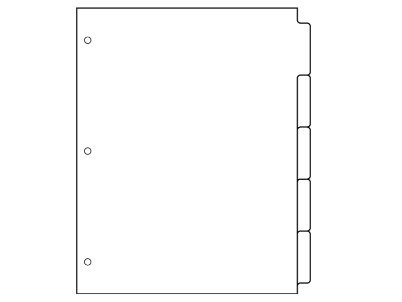 Printable Divider Tabs Template