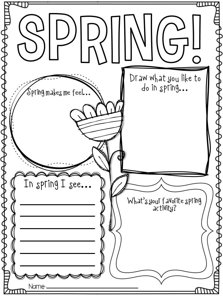 Free Printable Spring Worksheets For First Grade