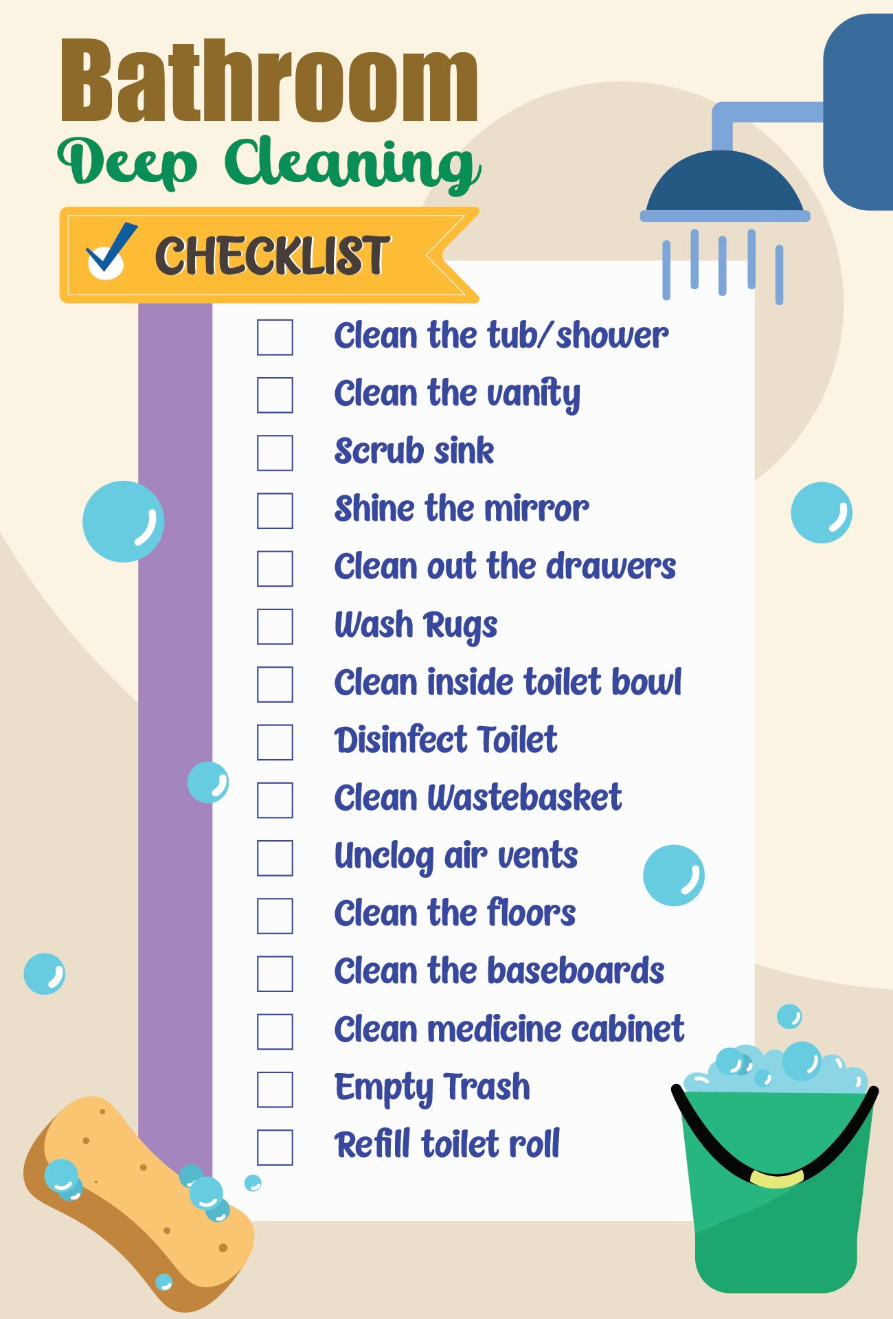 8 Best Images Of Restroom Cleaning Schedule Printable Daily Bathroom 