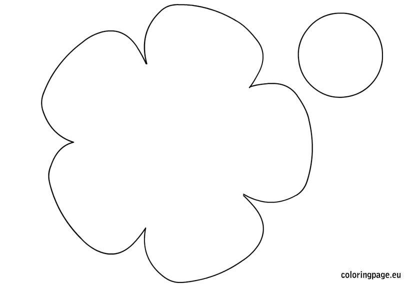 Printable Large Flower Template