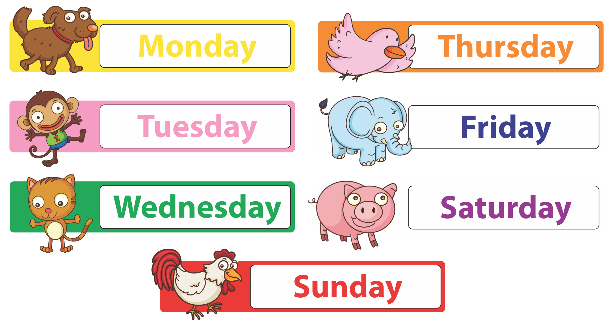 Free Days Of The Week Printables For Preschool