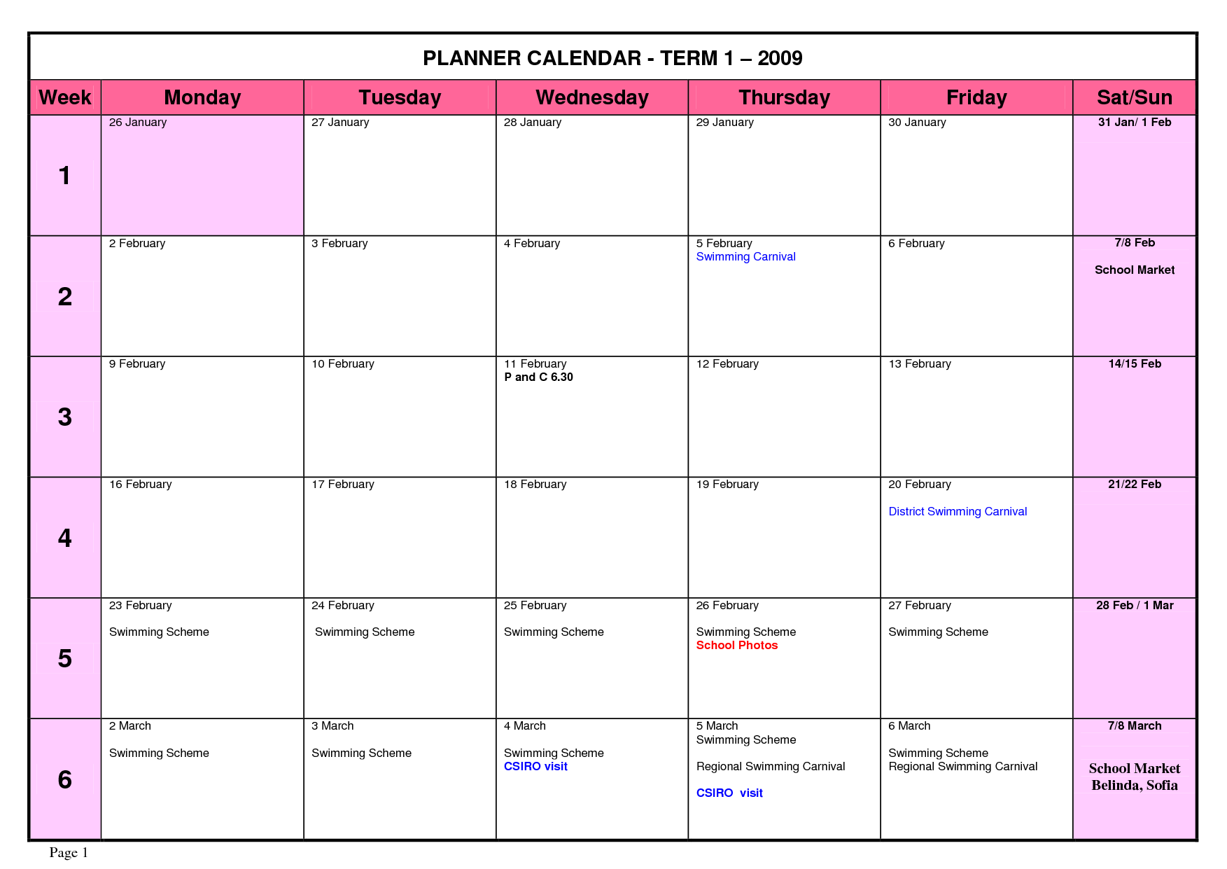 7 Best Images Of High School Planners Printable Free Printable 