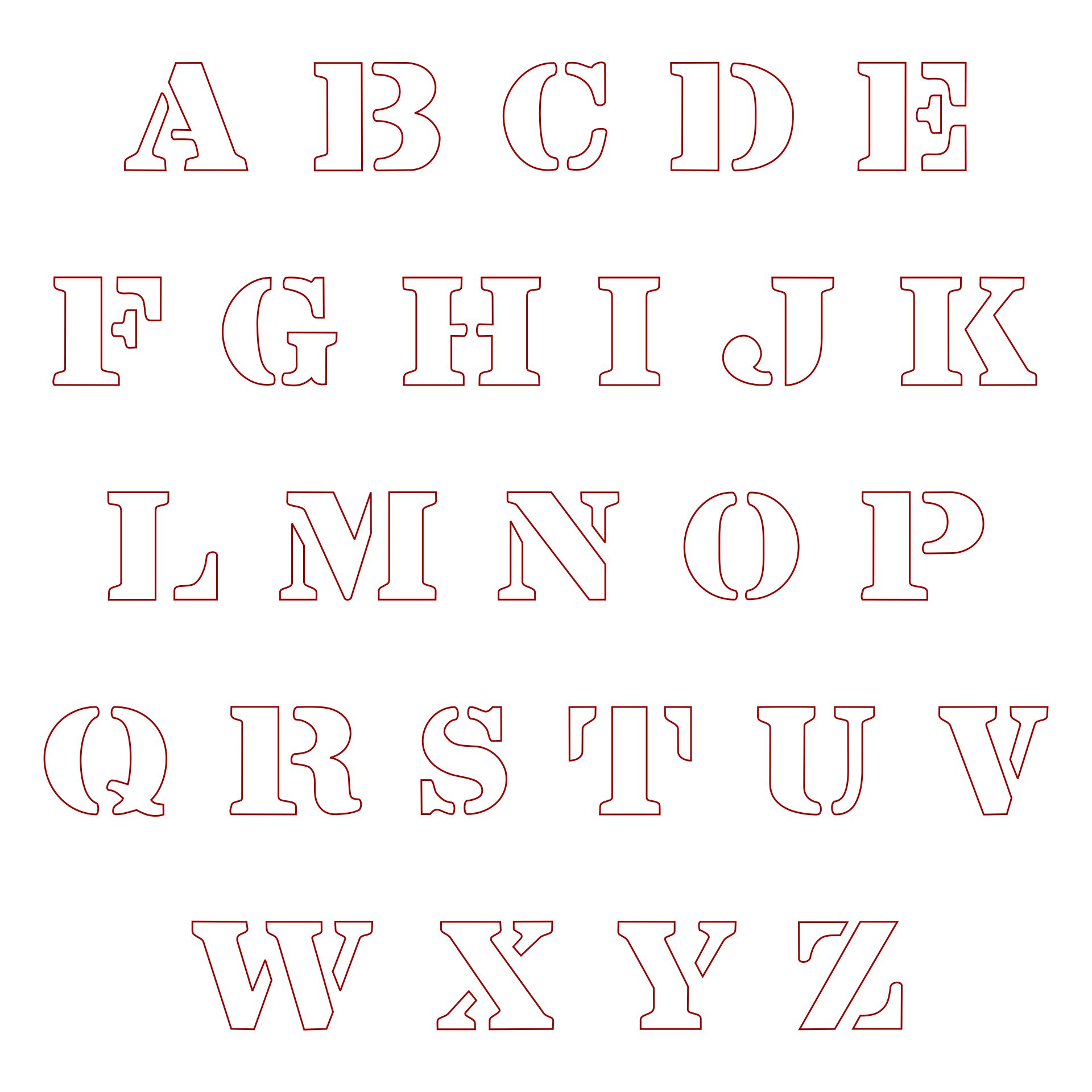 6 Inch Printable Letters Printable Templates