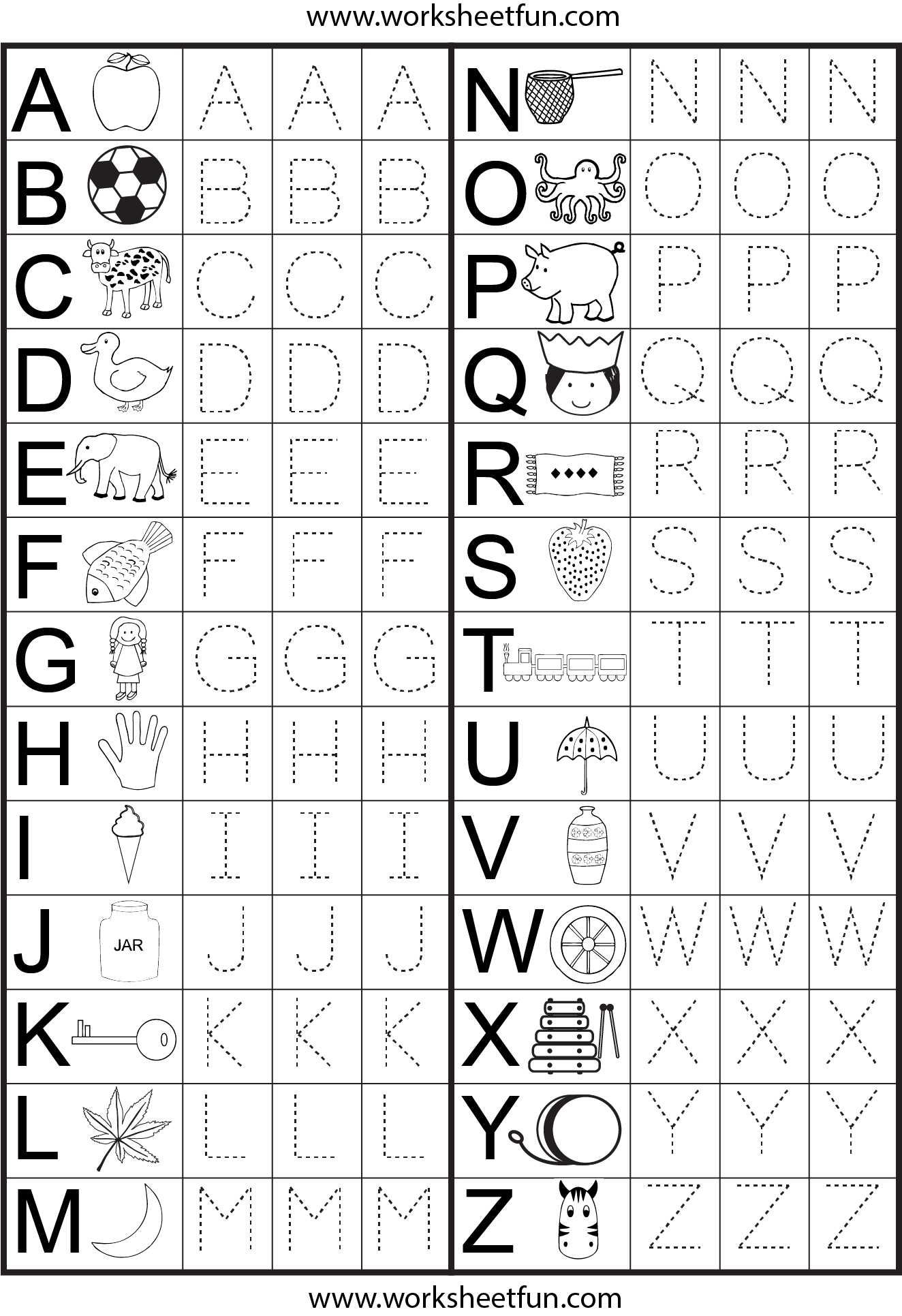 4 Best Images Of ABC Worksheets For Kindergarten Printables Alphabet 