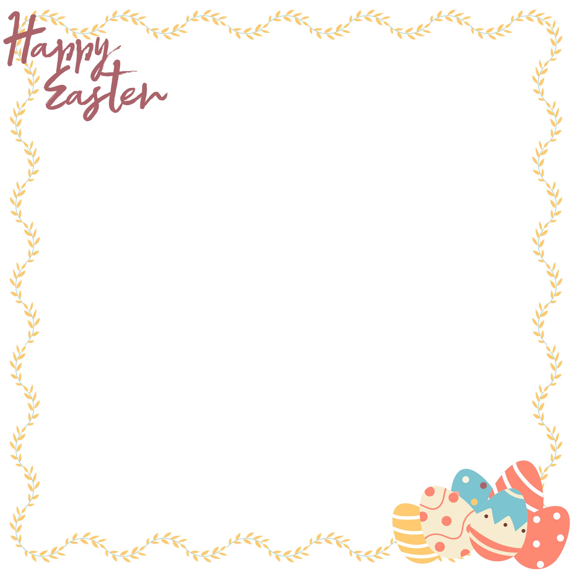 7 Best Images Of Easter Border Template Free Printable Free Easter 