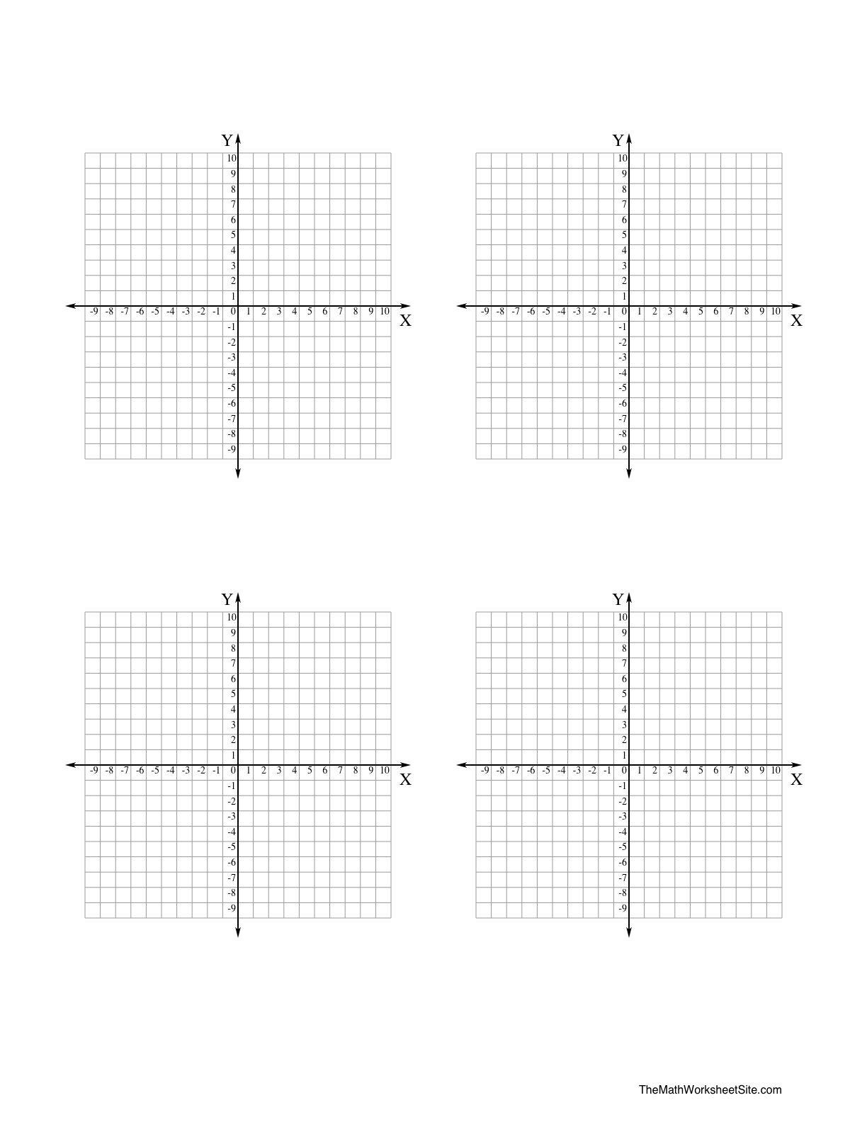 Graphing Paper Free Printable With Numbers