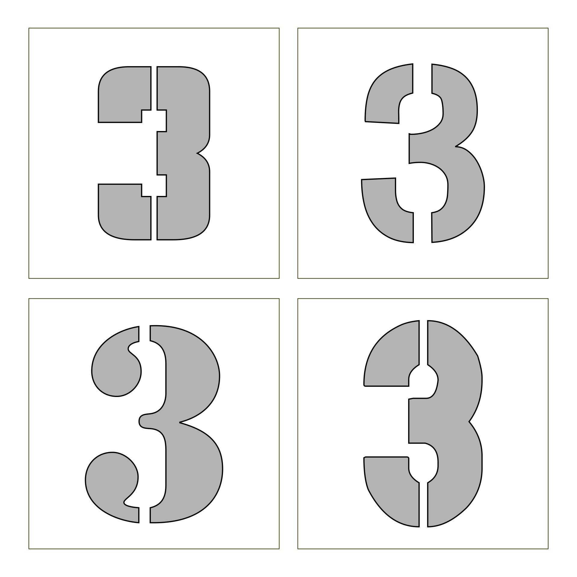 9 Best Images Of Number 3 Printable Templates Printable Number Three 