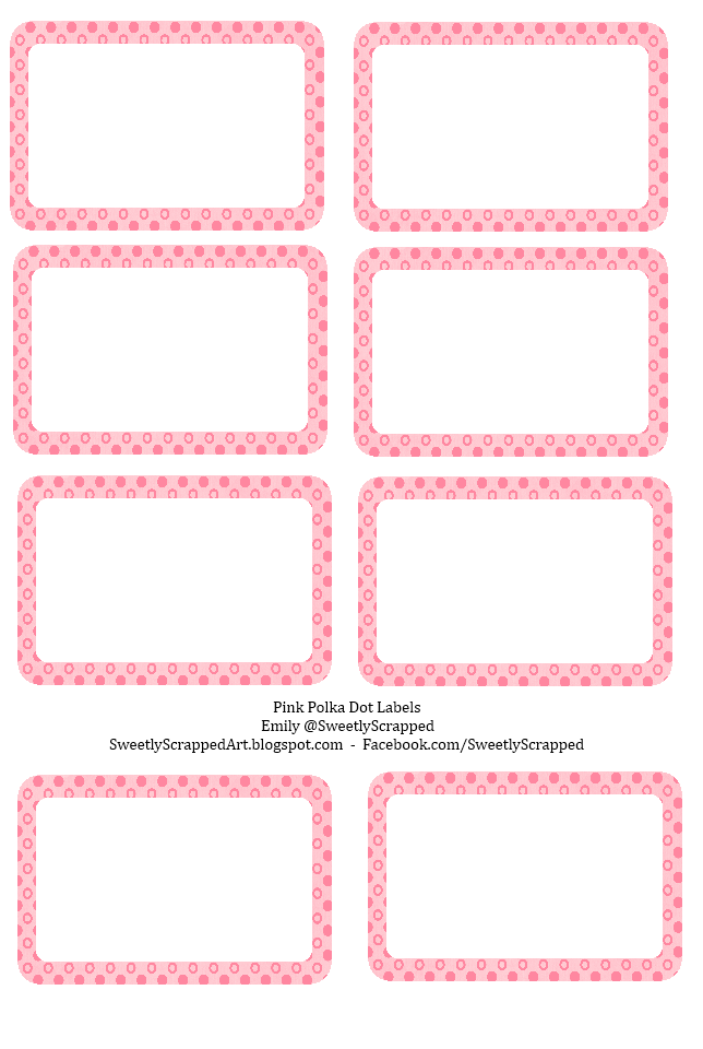 7 Best Images Of Polka Dot Label Templates Printable Free Printable
