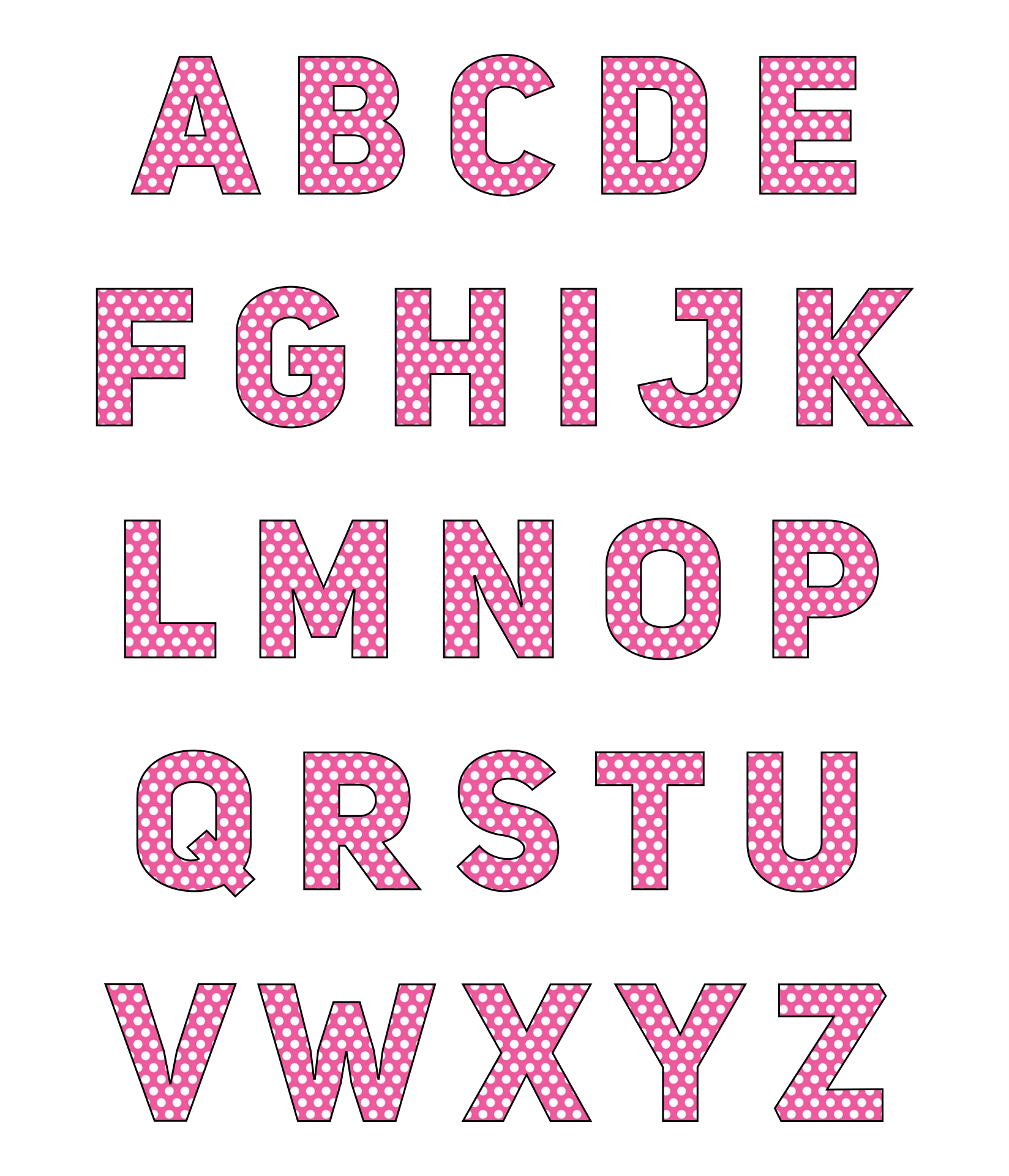Printable Alphabet Letters For Word Wall
