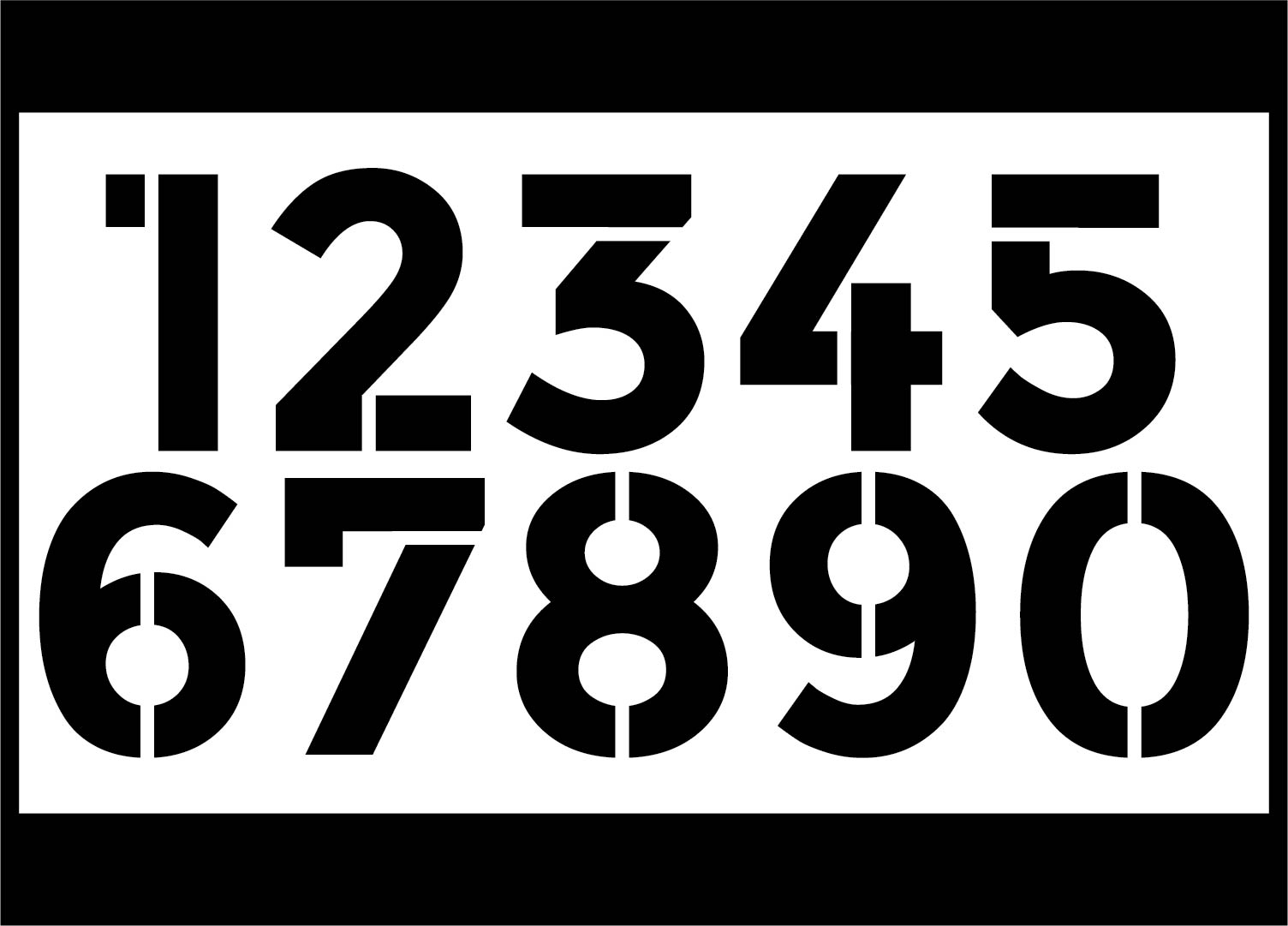 Free Printable 1 Inch Number Stencils Free Printable Templates