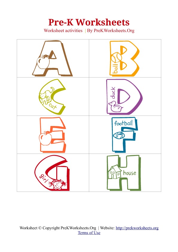 6 Best Images Of Pre K ABC Worksheets Printable Free Printable Pre K 