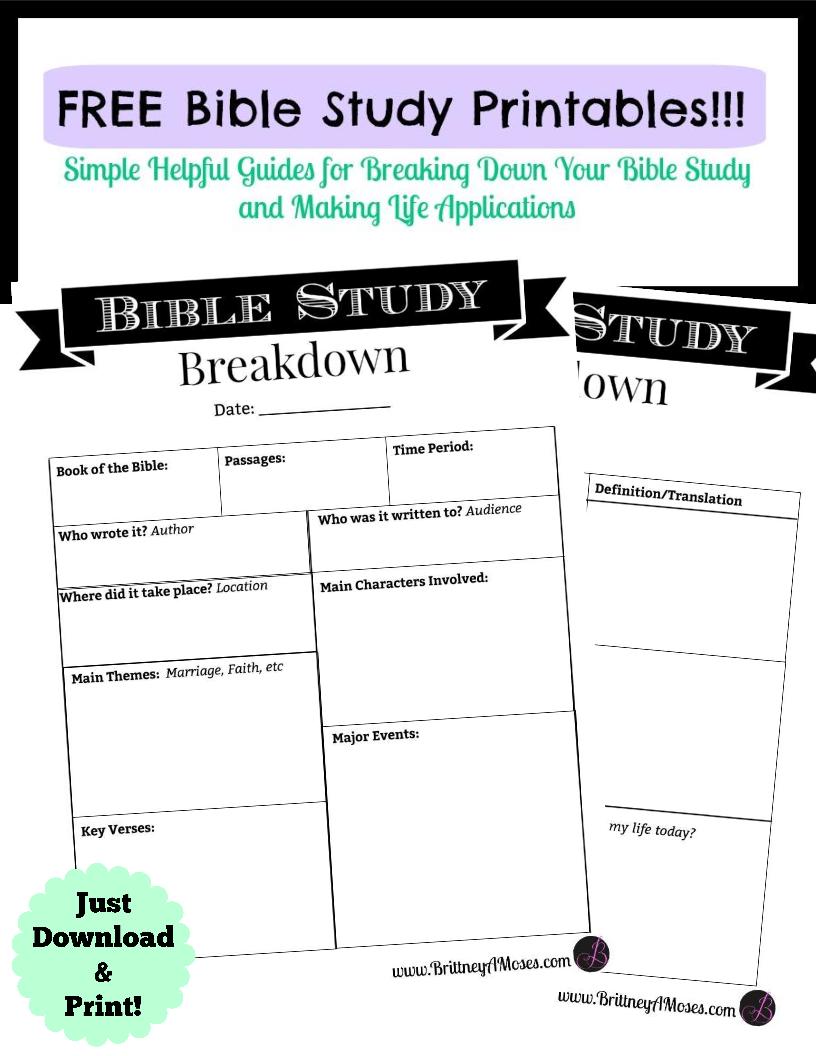 Your Daily Printable Needs Printablee Bible Study Printables The Best