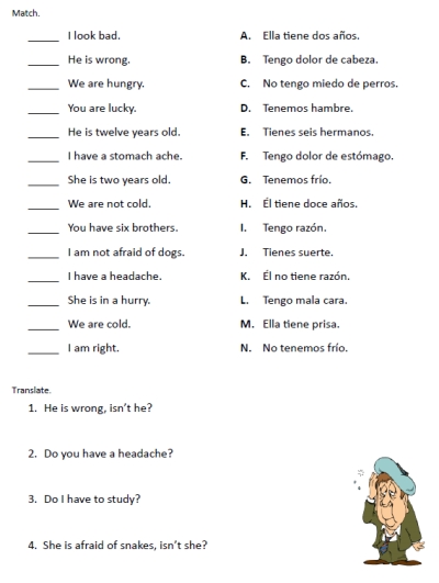 5 Best Images Of English To Spanish Worksheets Printables Free 