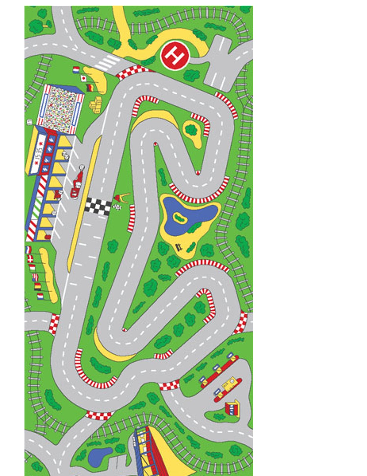 Race Track Free Printables Template Printable Word Searches