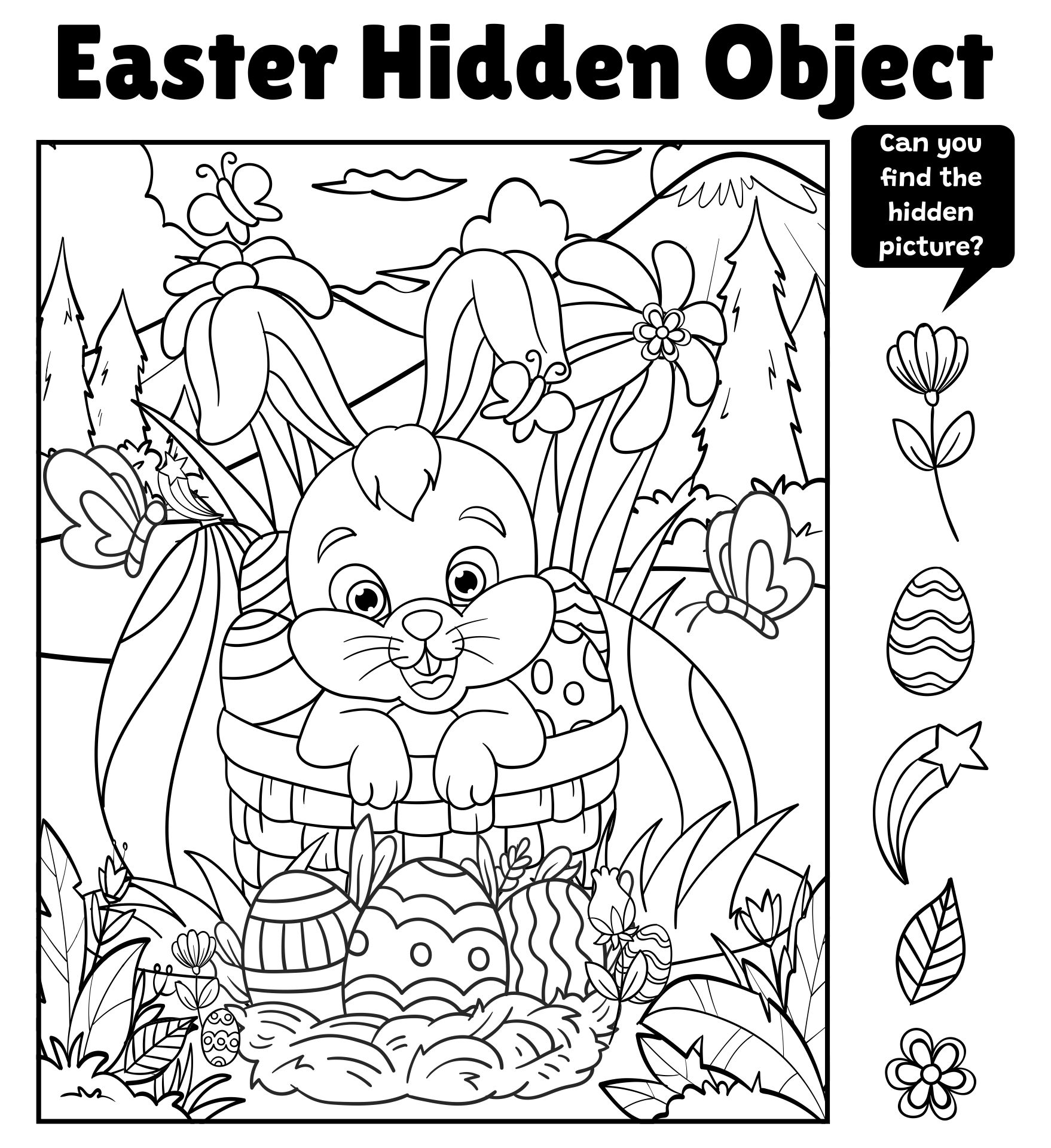 Hidden Object Printable Puzzles