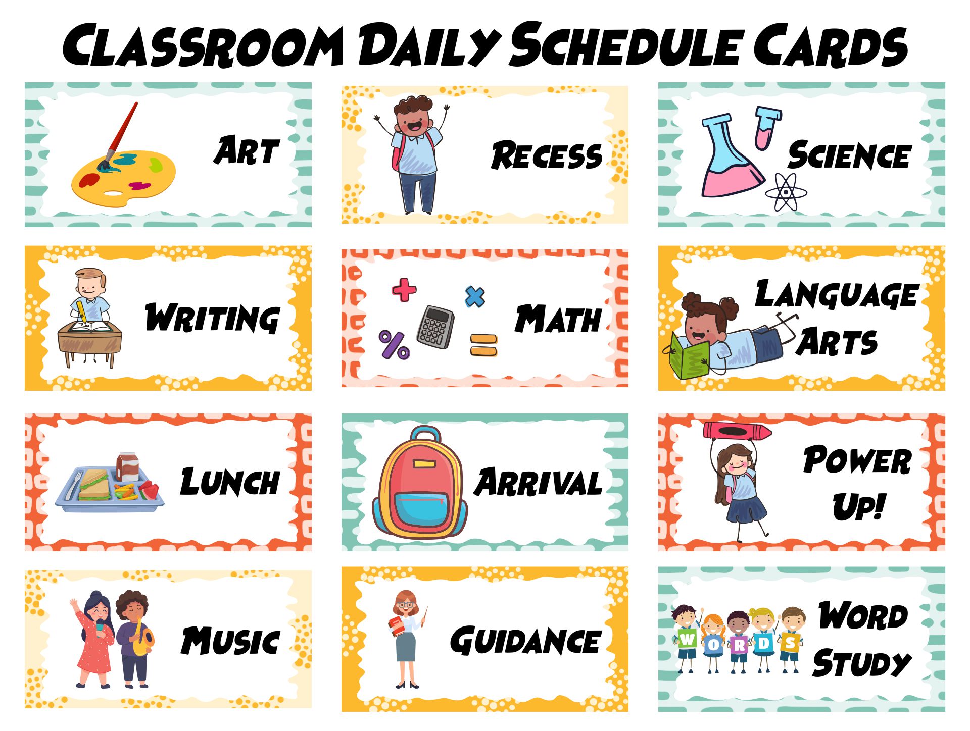 4 Best Images Of Classroom Daily Schedule Printable Printable 