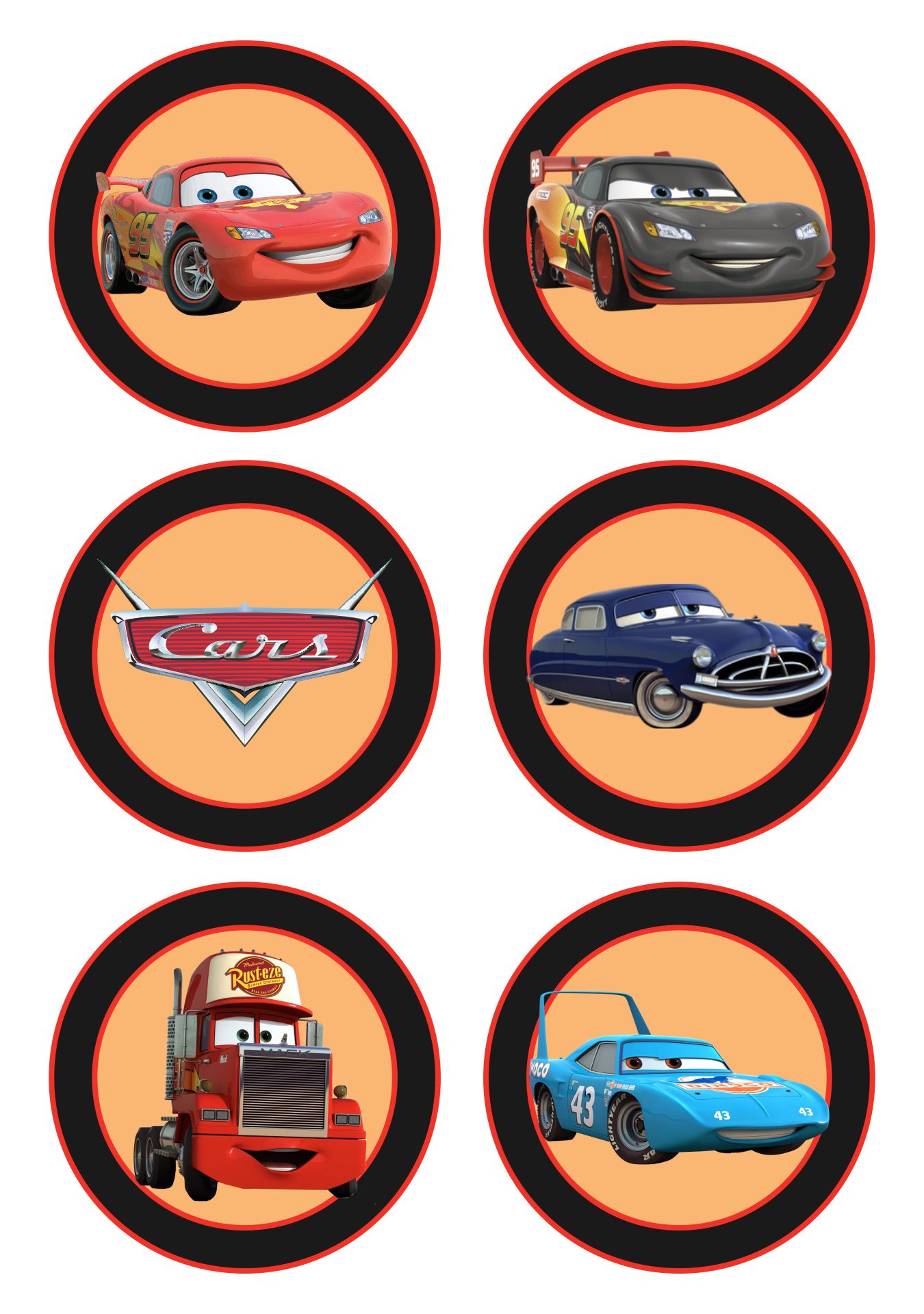 7 Best Images Of Printable Disney Cars Cake Toppers Disney Cars 