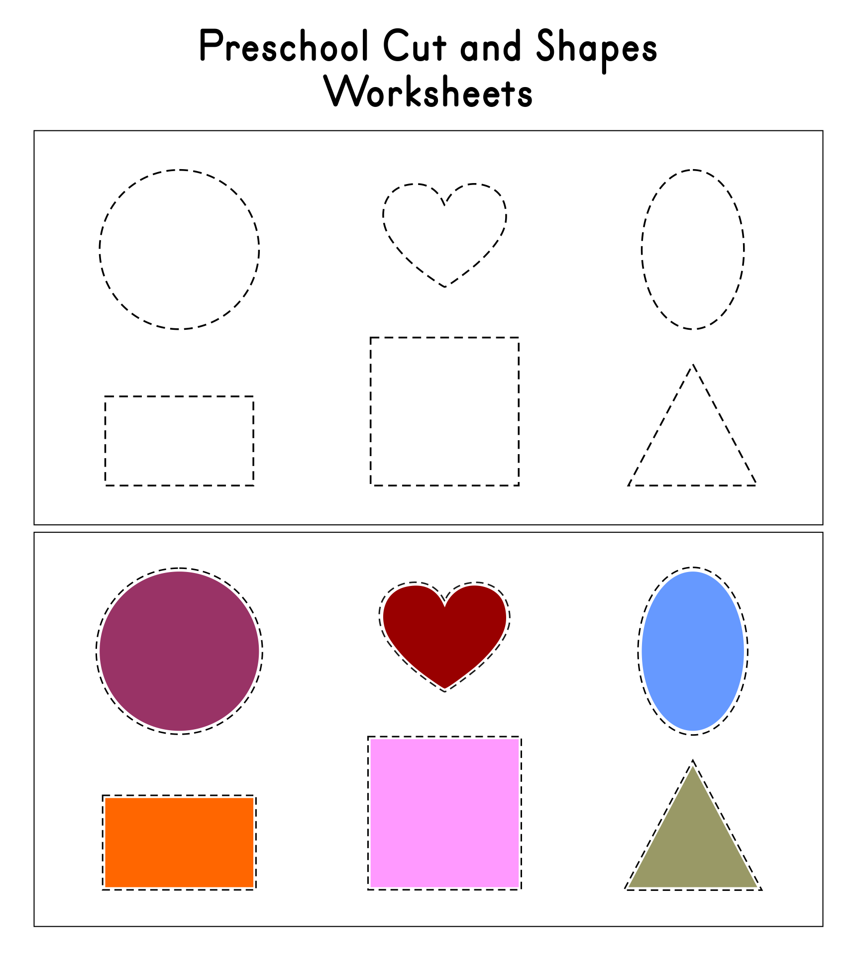 Free Printable Cut Out Shapes For Preschoolers