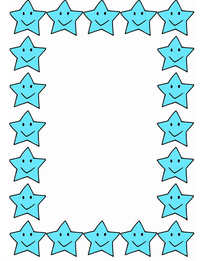 6 Best Images Of Star Border Paper Printable Free Printable Paper Borders Free Printable Star 