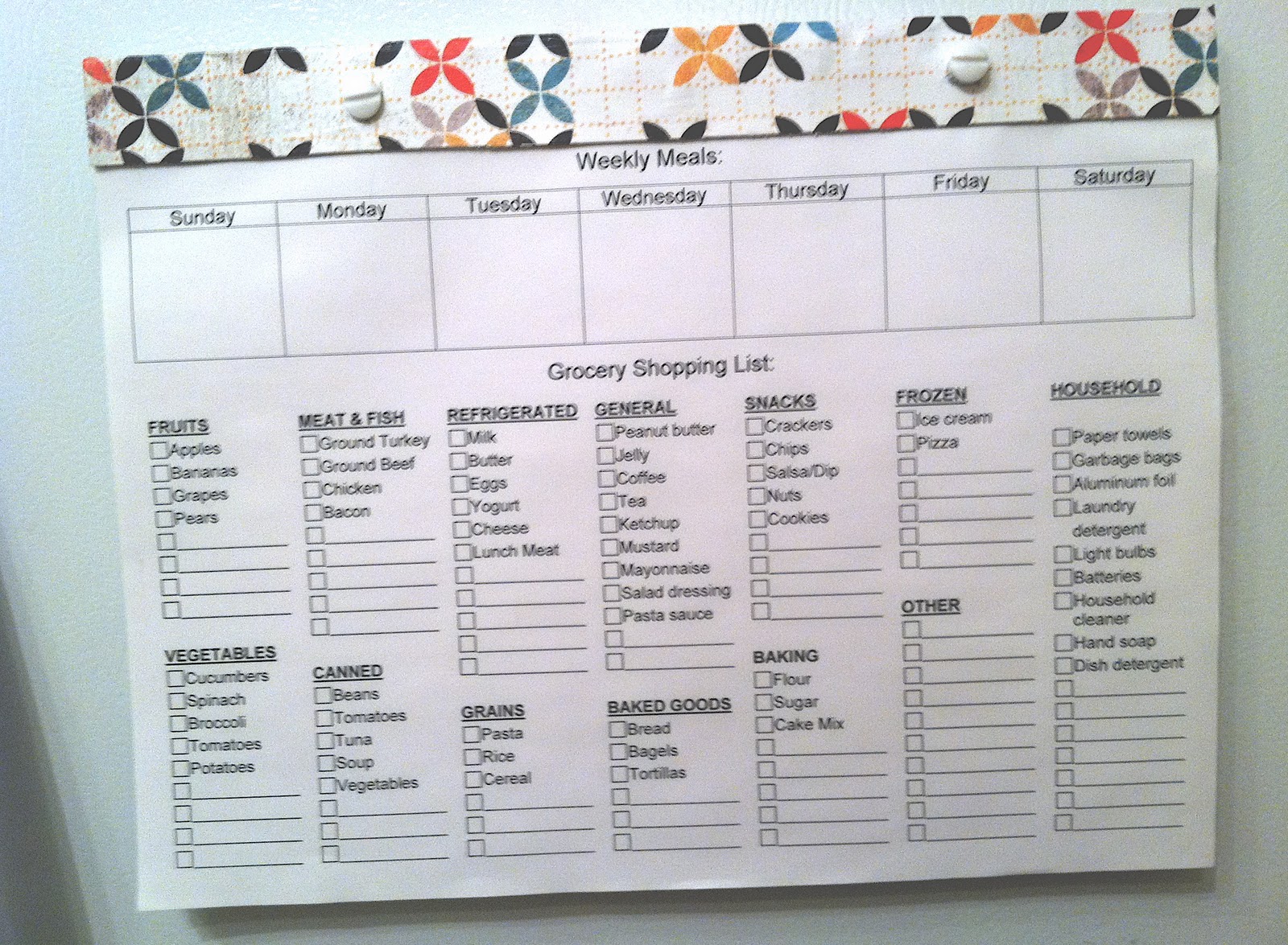 7 Best Images Of Free Printable Weekly Menu Planner With Grocery List 