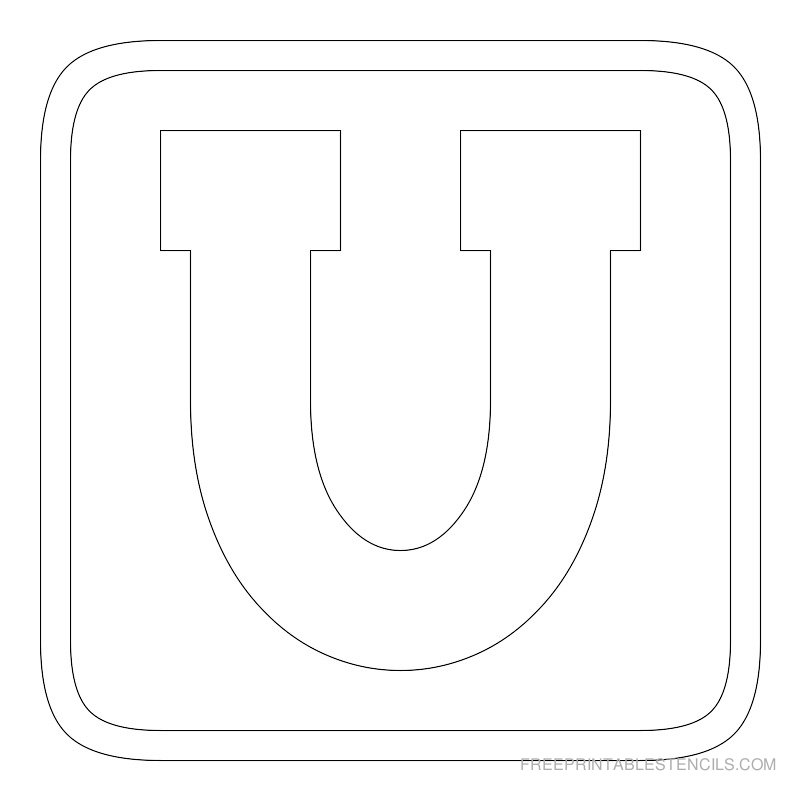 8 Best Images Of Printable Block Letter U Free Printable Block Letter 