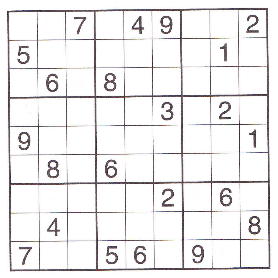 Large Printable Sudoku Printable Templates