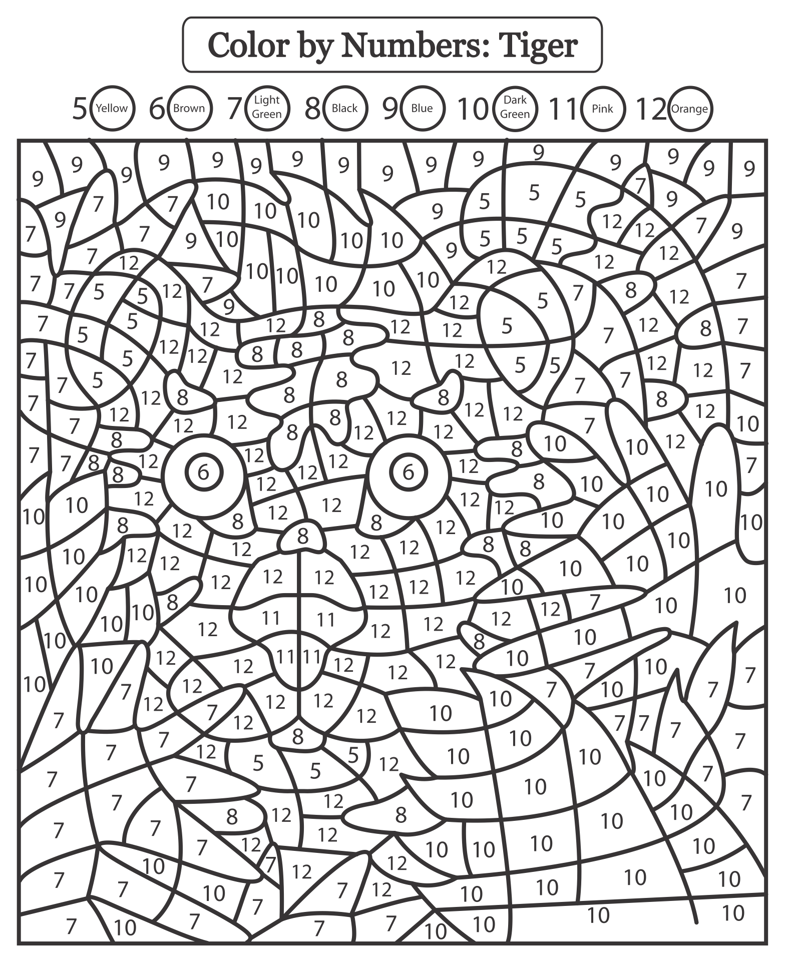 Printable Color By Number Coloring Pages Images and Photos finder