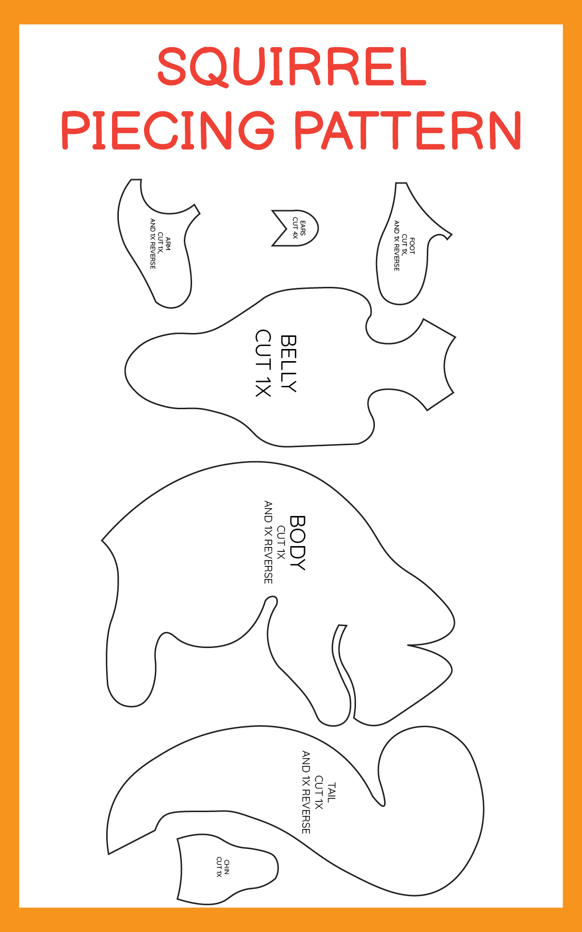 6 Best Images Of Free Printable Animal Sewing Patterns Free Printable