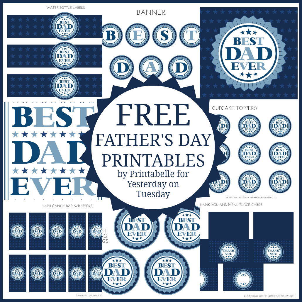 9 Best Images Of Father s Day Printable Cupcake Labels Father s Day 