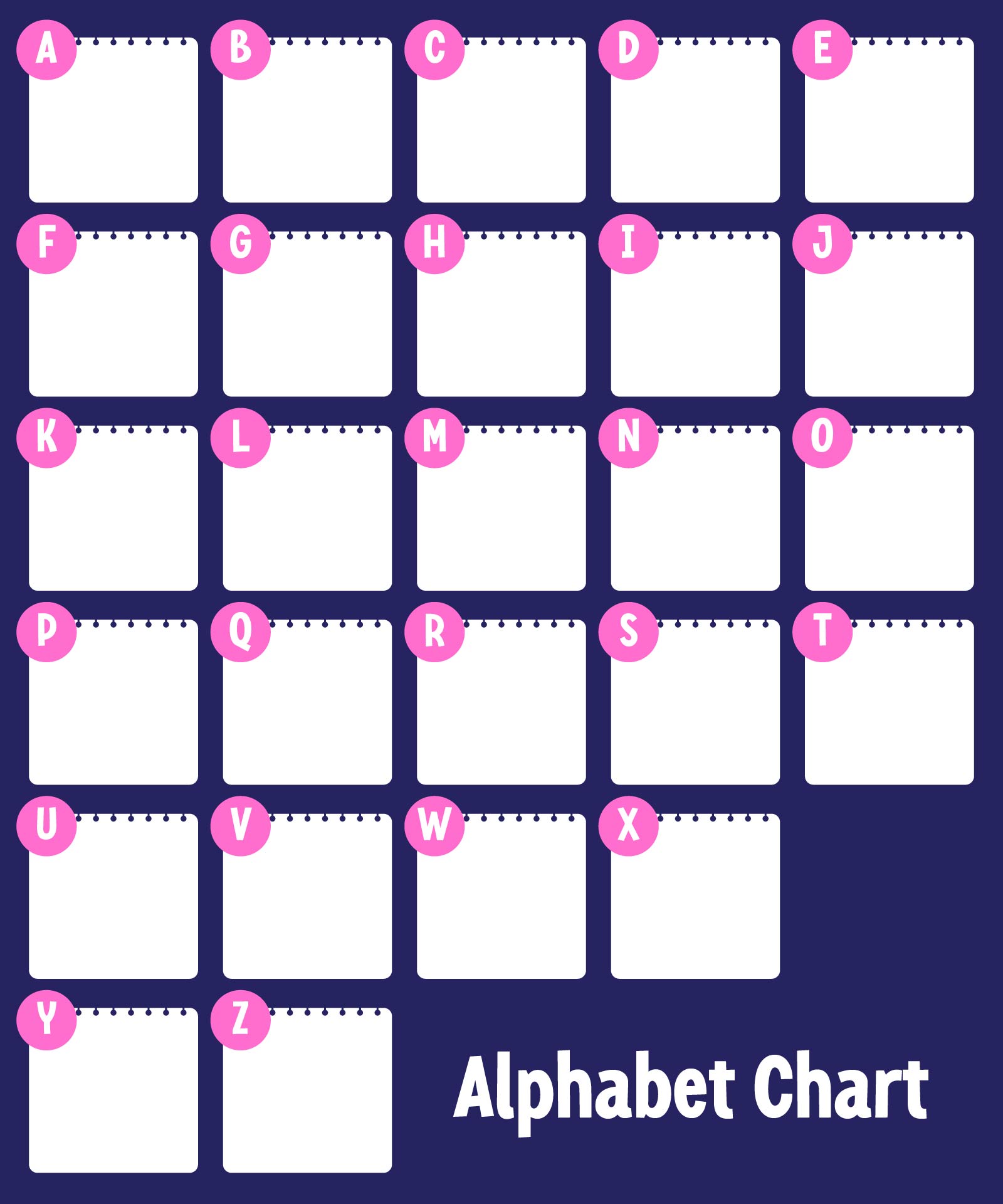 8 Best Images Of Blank Printable Alphabet Letters Blank Kindergarten 