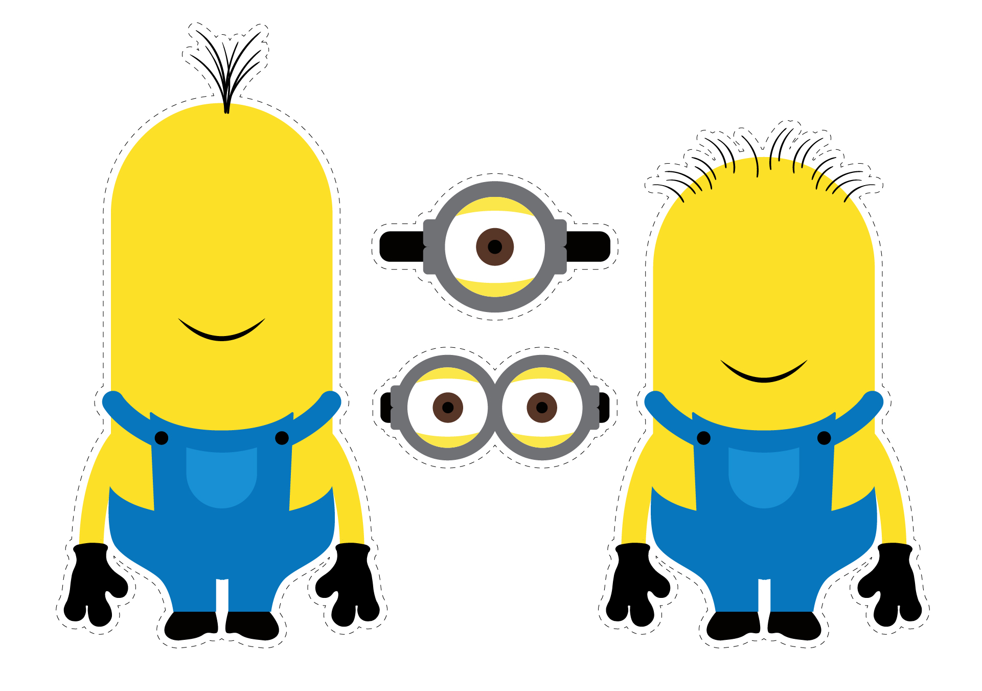 Minion Printable Cutouts Printable Templates