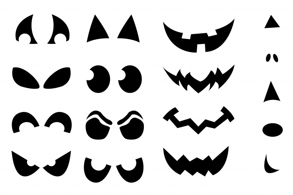 7 Best Images Of Printable Pumpkin Face Cutouts Pumpkin Face Template Printable Jack O