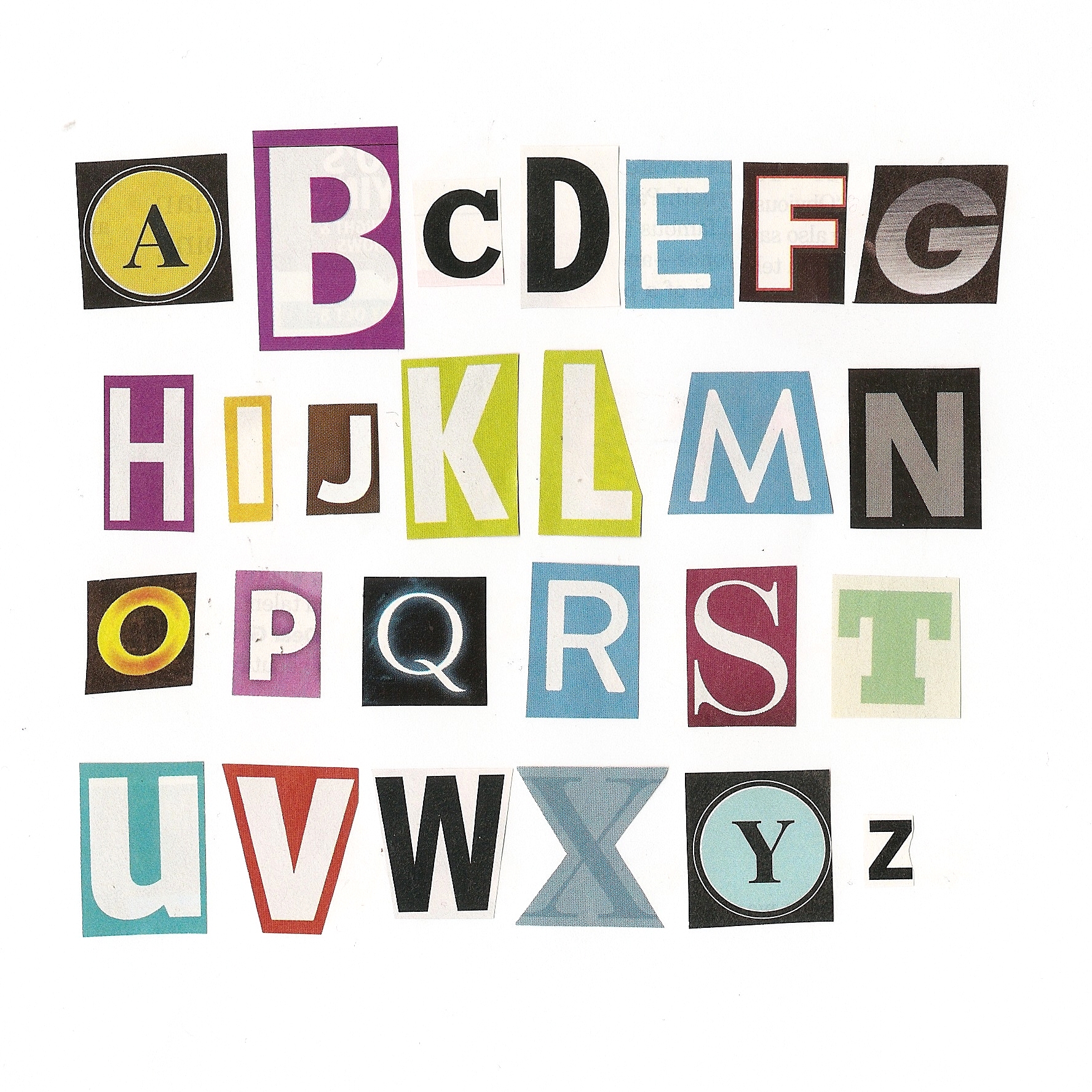 3 Best Images of Printable Magazine Letters Magazine Letters Cut Out