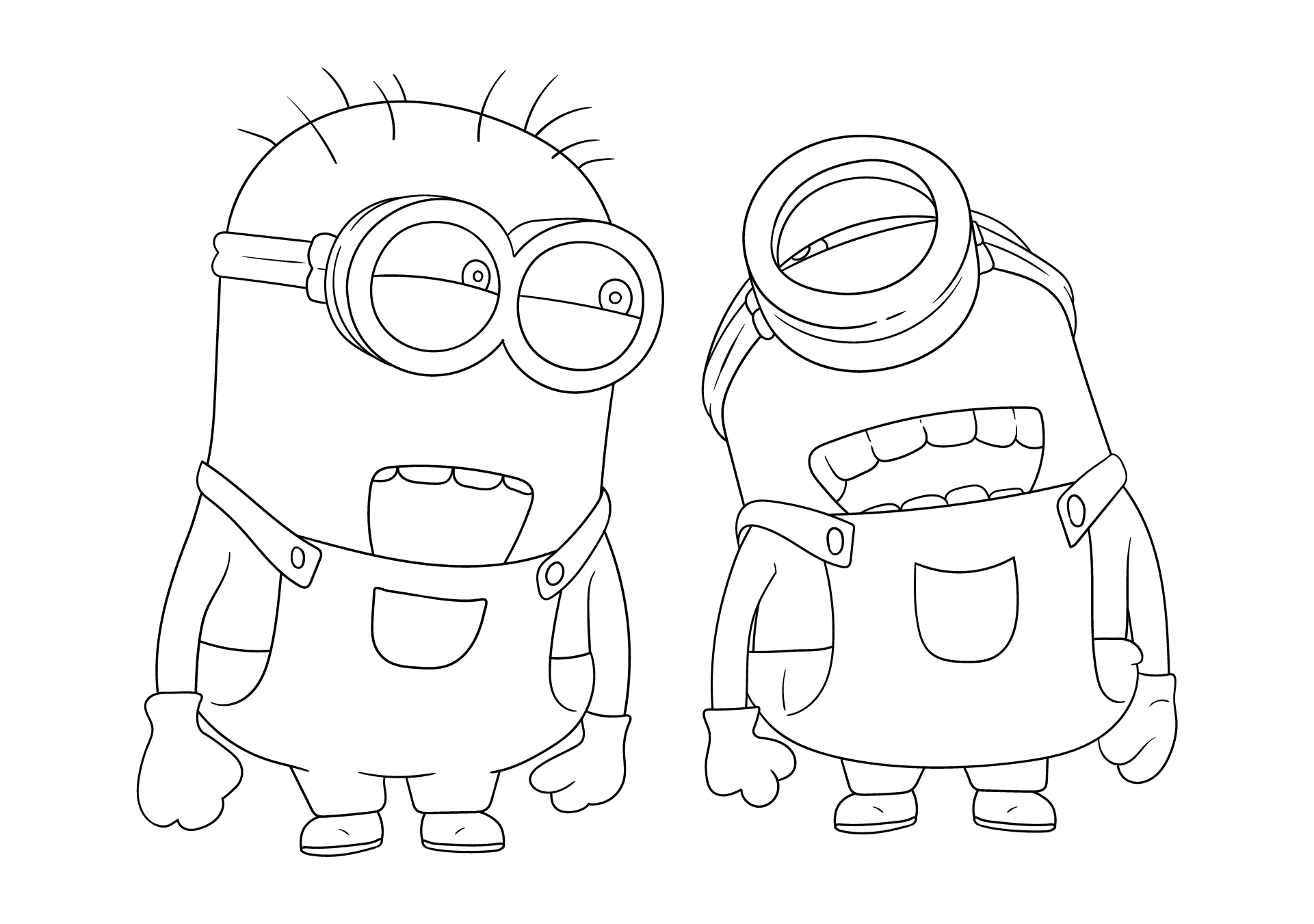 7 Best Images Of Minion Cutouts Printable Minion Coloring Pages Print