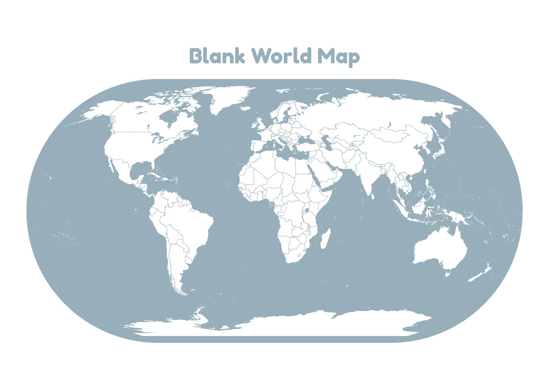 Best Blank World Maps Printable PDF For Free At Printablee