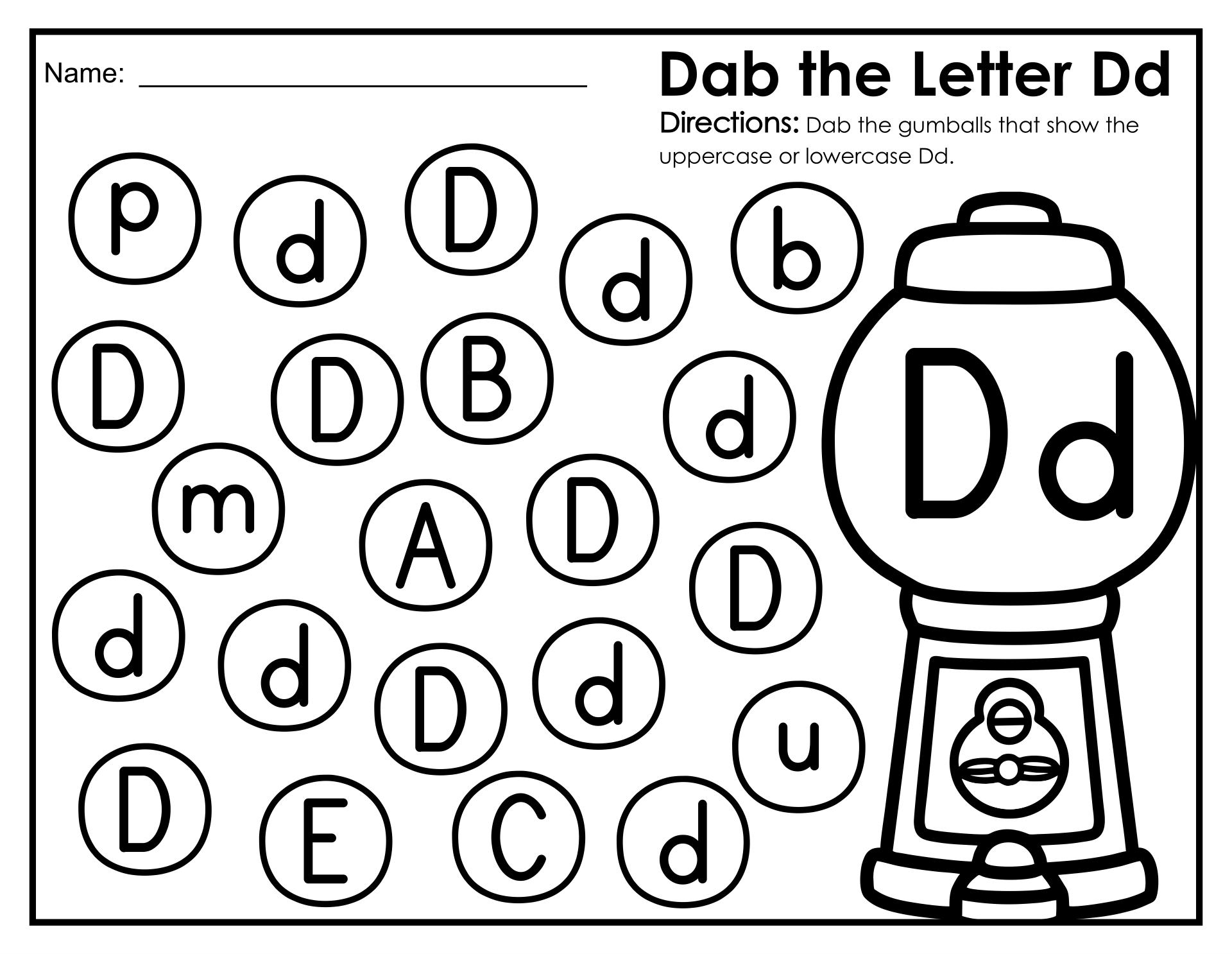 bingo dauber coloring pages