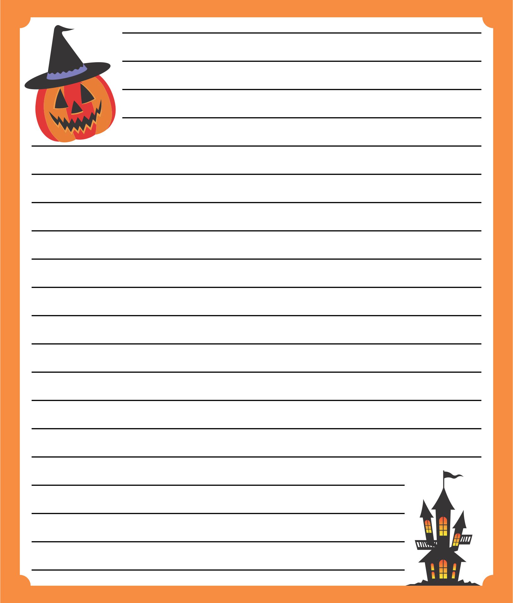 15 best free printable halloween border paper printablee com